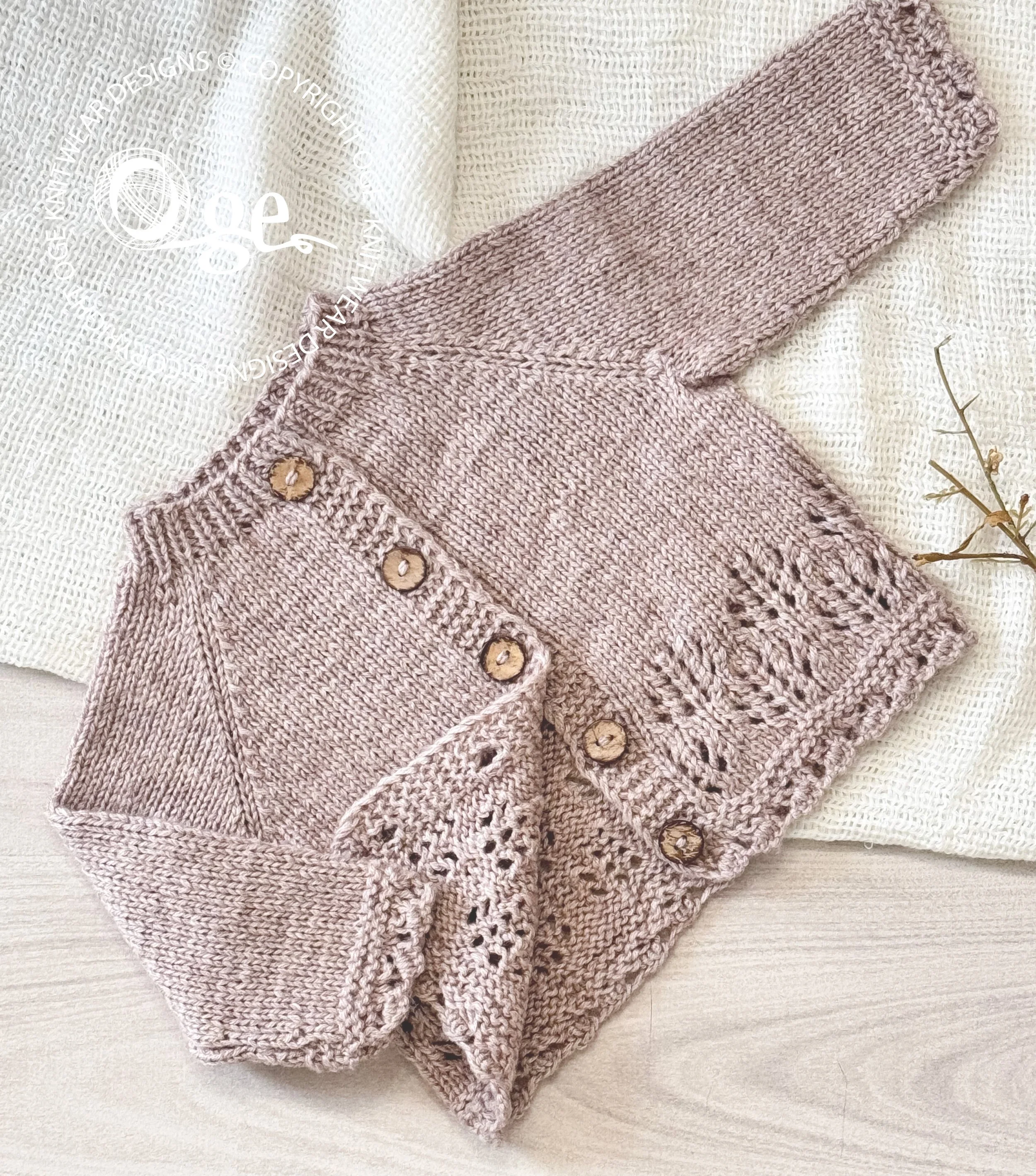 KNITTING PATTERN -- Periwinks Cardigan - P292