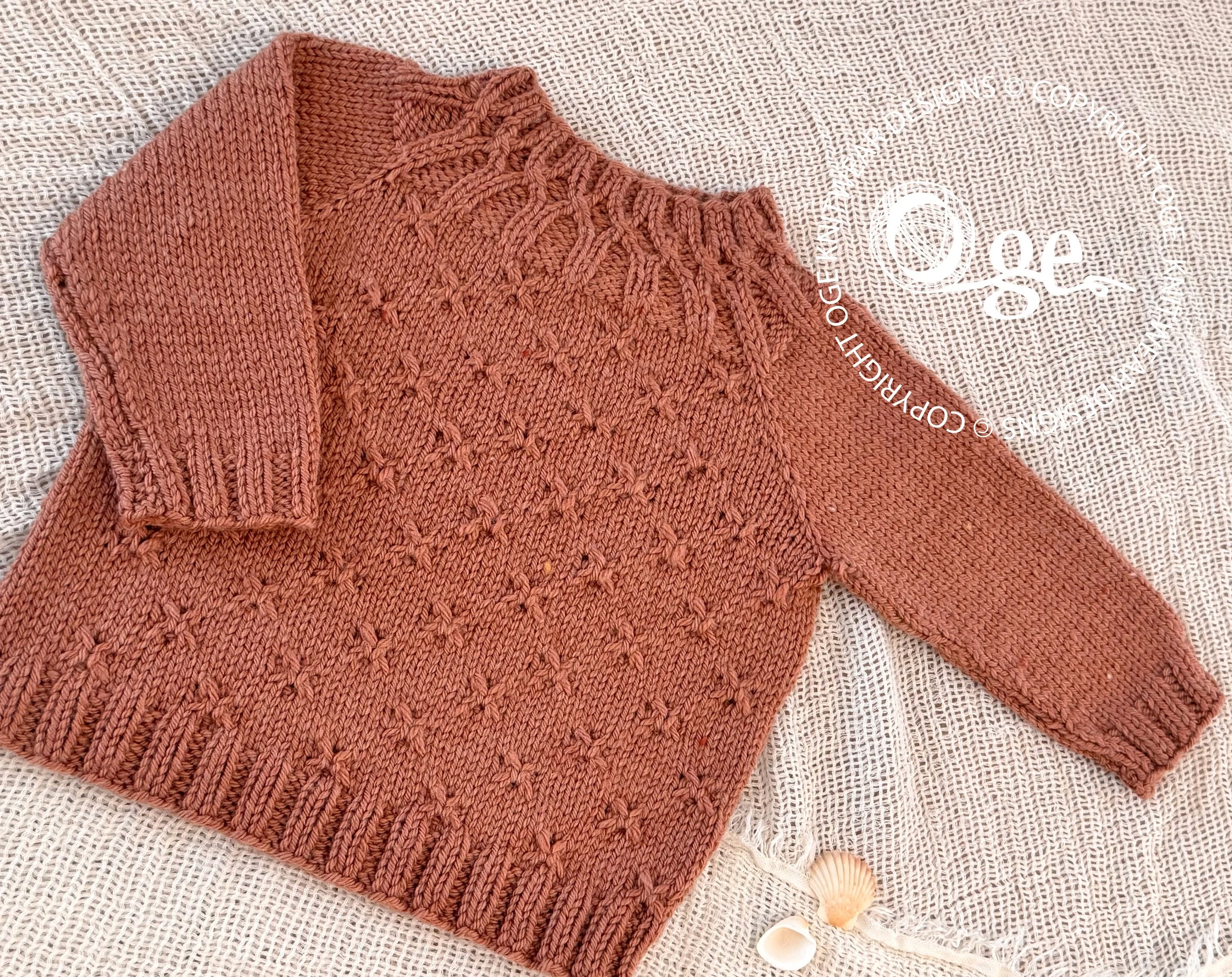KNITTING PATTERN -- Butterfly Sweater - P299