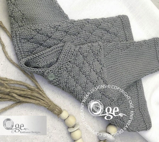 KNITTING PATTERN -- Merlin Jacket - P251 — OGE Knitwear Designs
