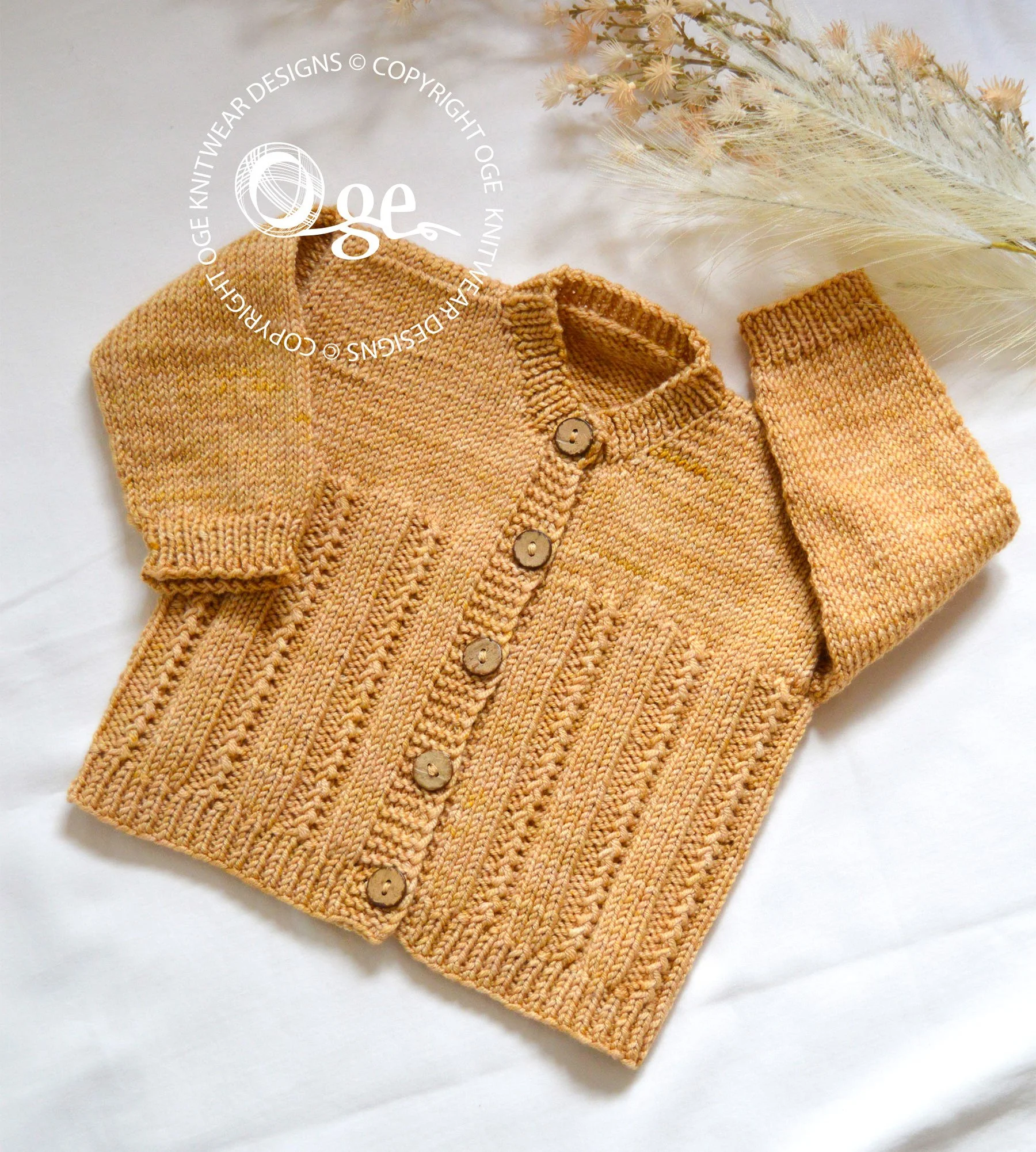 KNITTING PATTERN -- Lille Ray Cardigan - P290