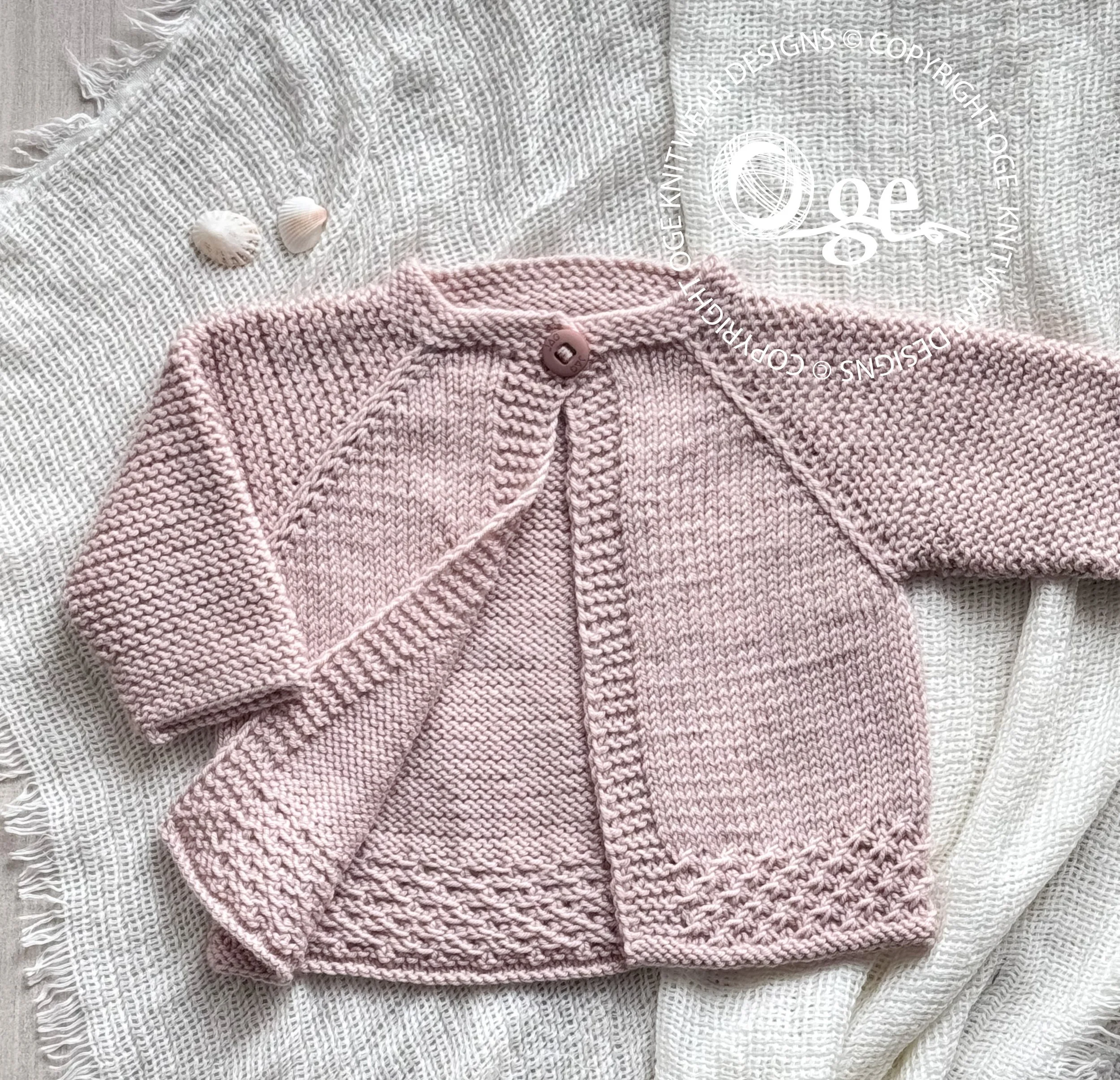 KNITTING PATTERN -- Maebry Top down cardigan - P152