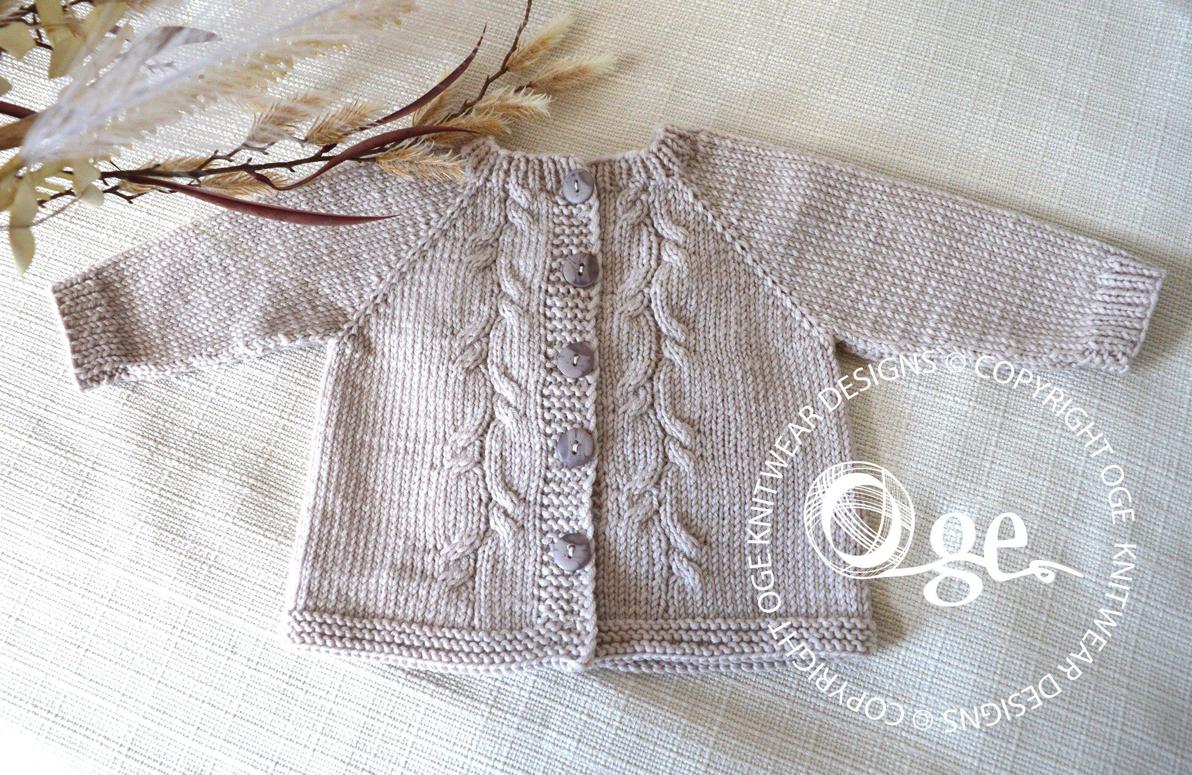 KNITTING PATTERN -- Willow Shale Cardigan - P274