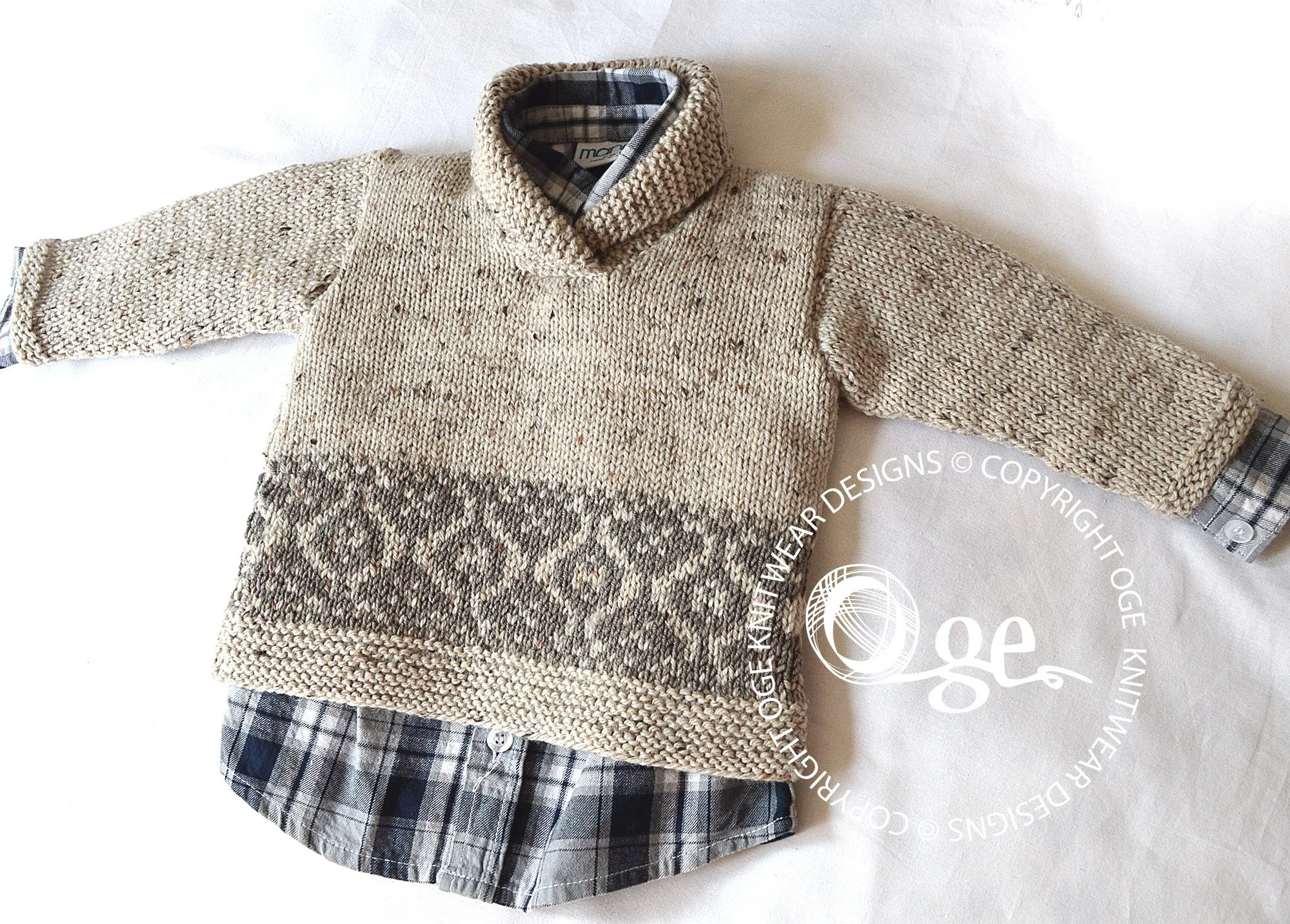 KNITTING PATTERN -- Northgate Tweed Sweater – P149