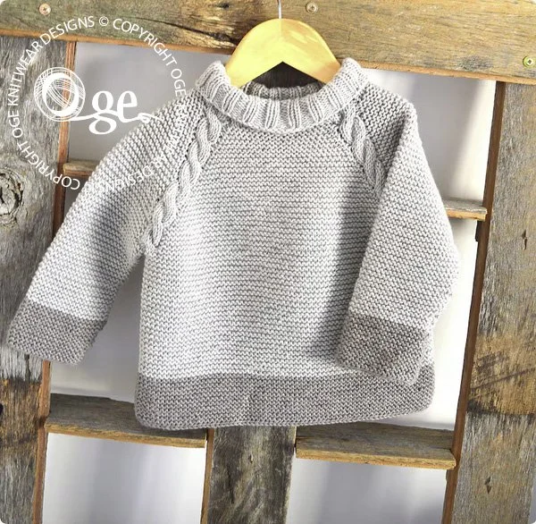 KNITTING PATTERN -- Driftwood Sweater, Top Down - P127
