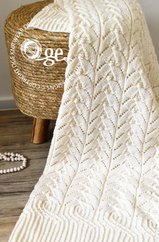 KNITTING PATTERN -- Cathedral Heirloom Blanket - P069