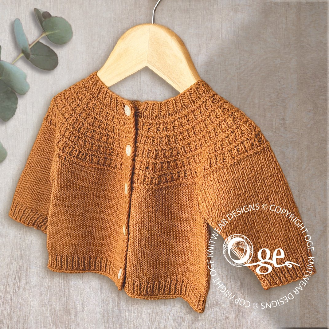 KNITTING PATTERN -- Top Down Raven Falls Cardigan - P262