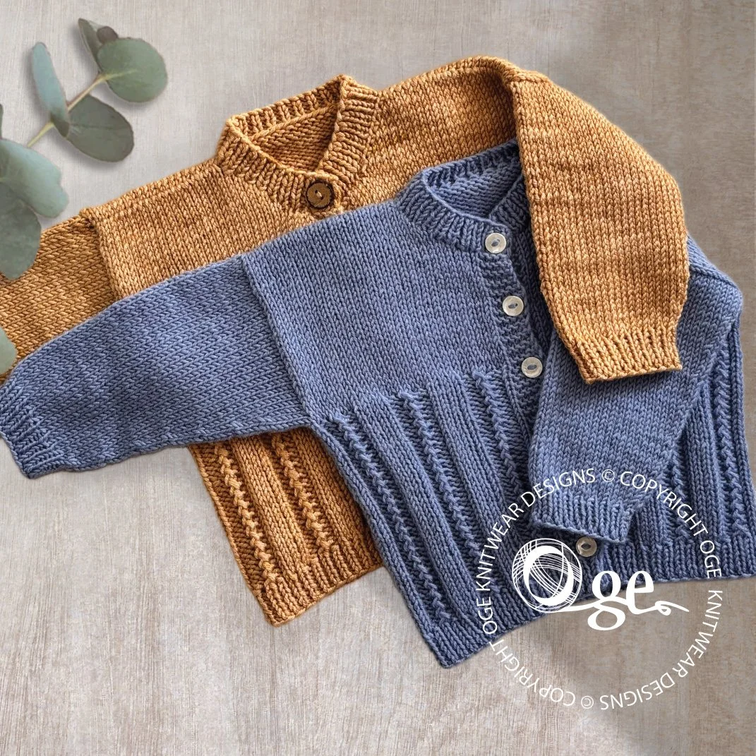 KNITTING PATTERN -- Lille Ray Cardigan - P290