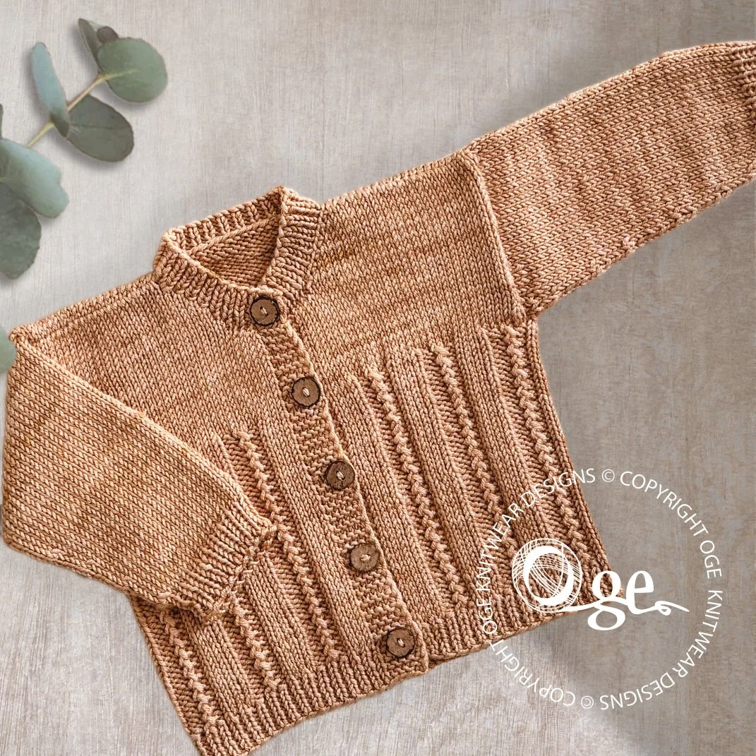 KNITTING PATTERN -- Lille Ray Cardigan - P290