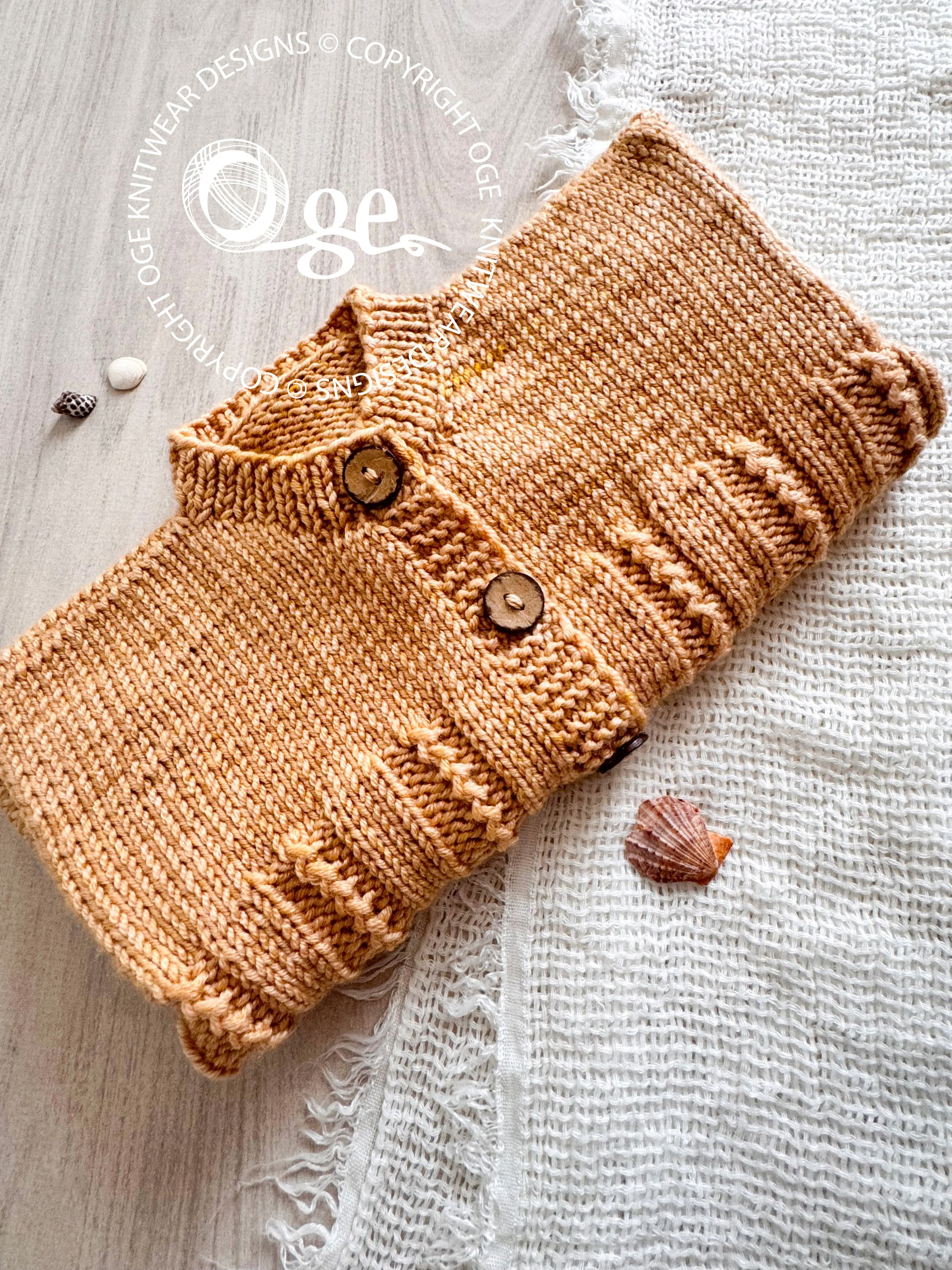 KNITTING PATTERN -- Lille Ray Cardigan - P290