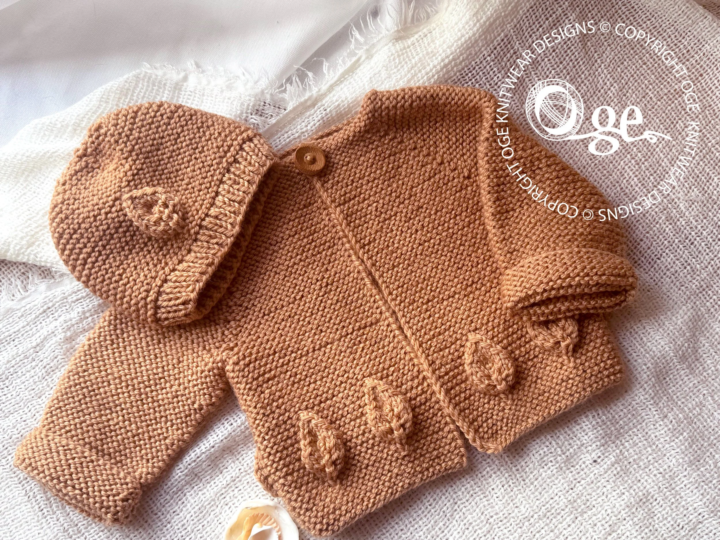KNITTING PATTERN -Amber Fall Cardigan - P307