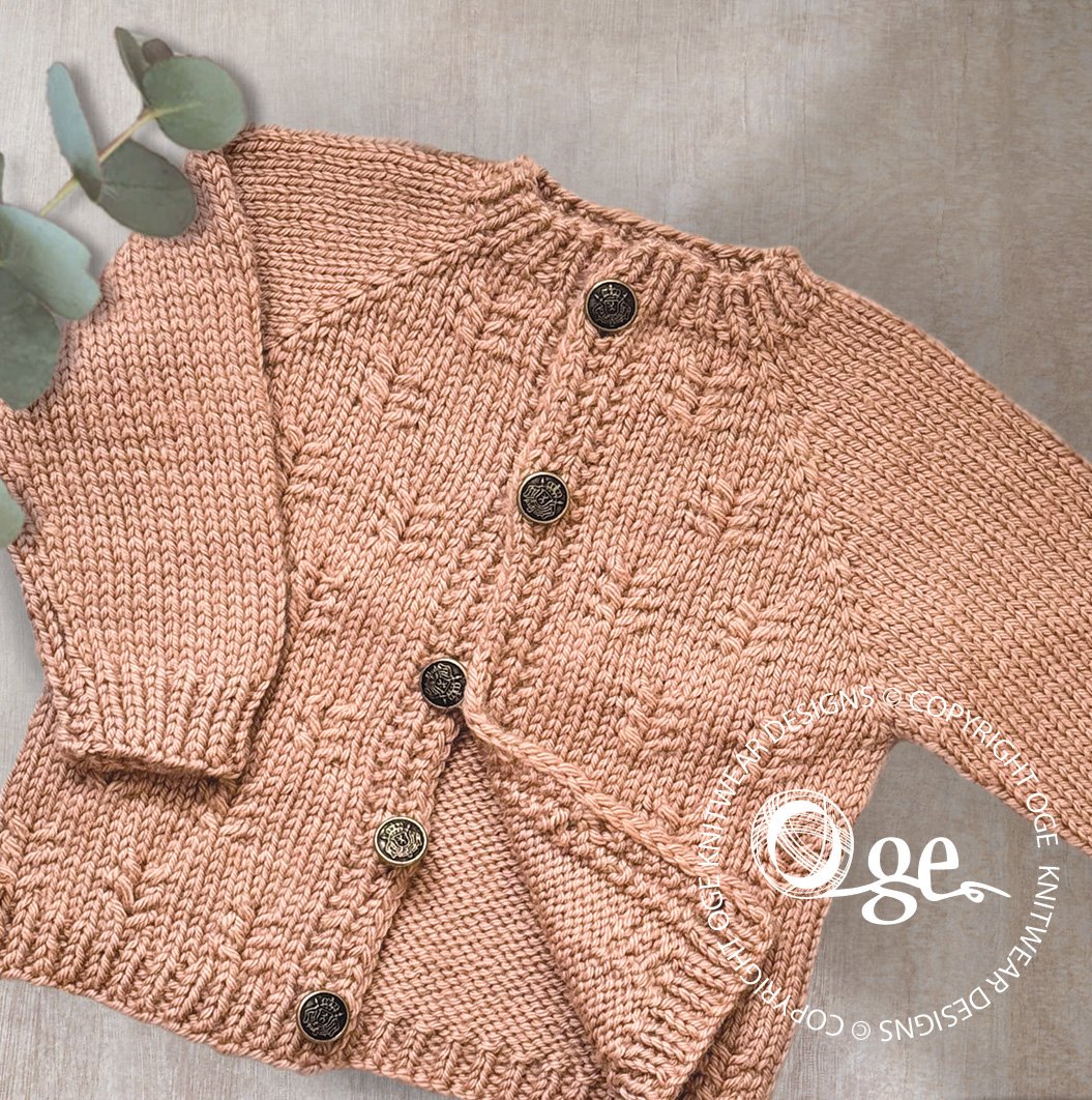KNITTING PATTERN -- Cinnamon Top Down Cardigan - P273