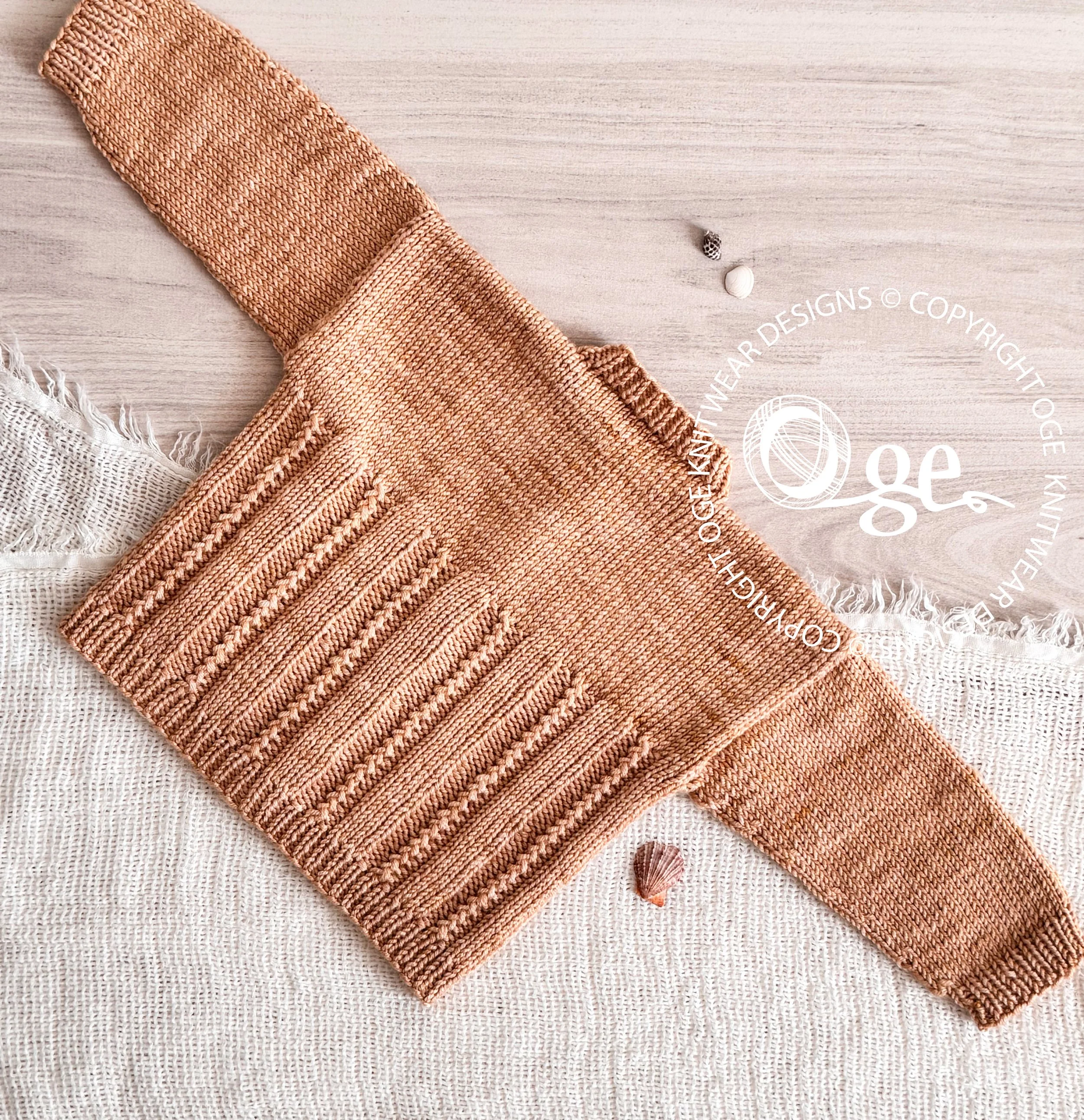 KNITTING PATTERN -- Lille Ray Cardigan - P290