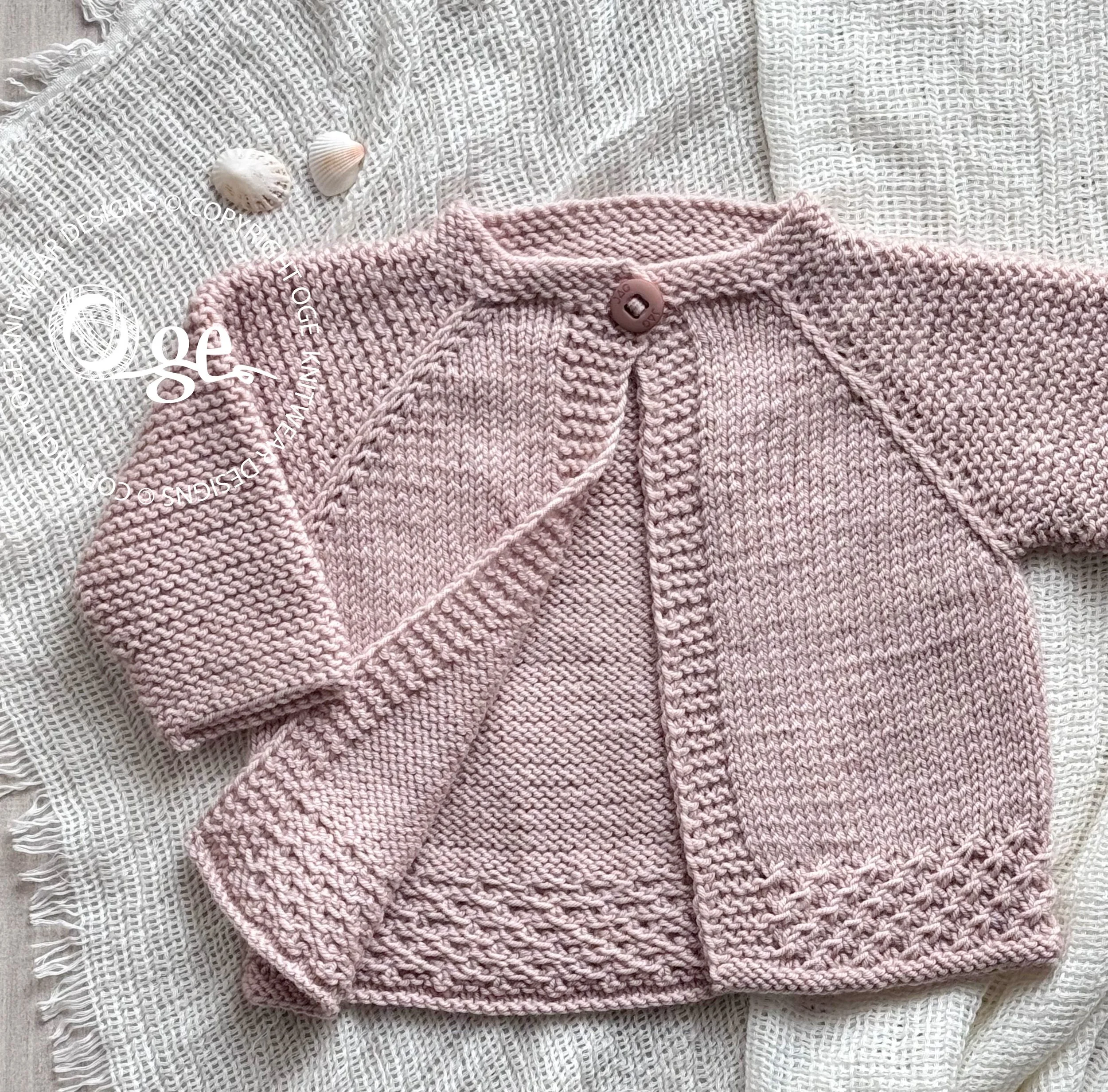 KNITTING PATTERN -- Maebry Top down cardigan - P152