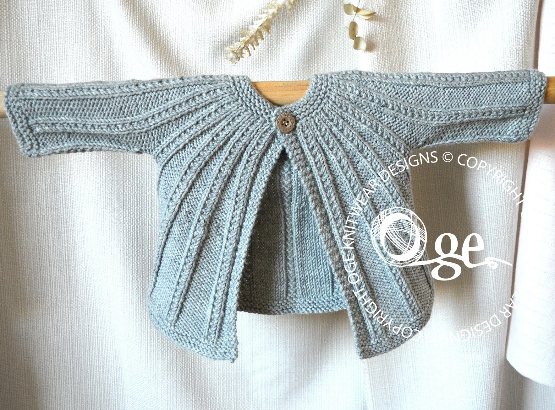 Seamless Top Down Cardigan plus Romper - P094