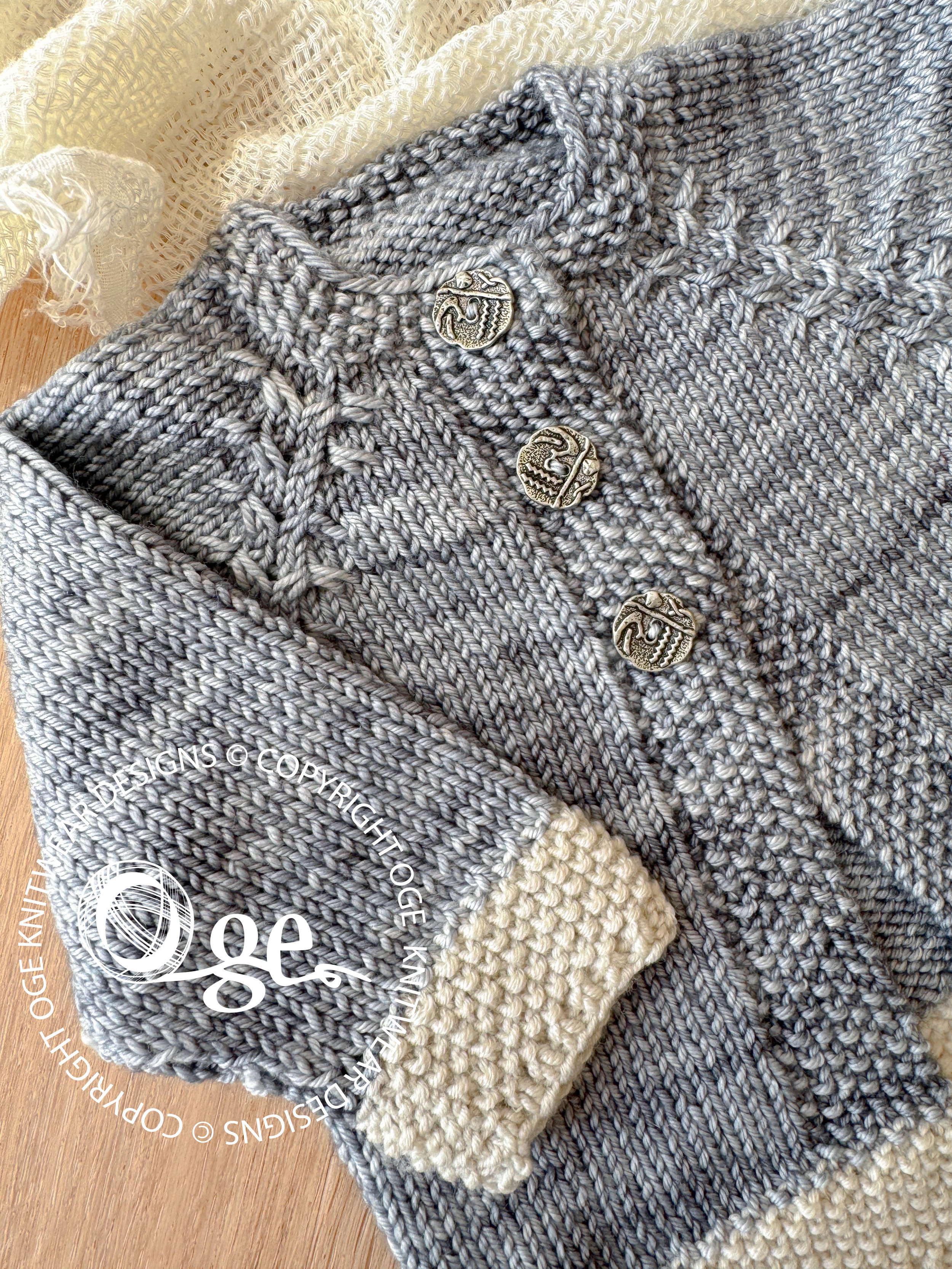 KNITTING PATTERN           -Flavel Cardigan - P233