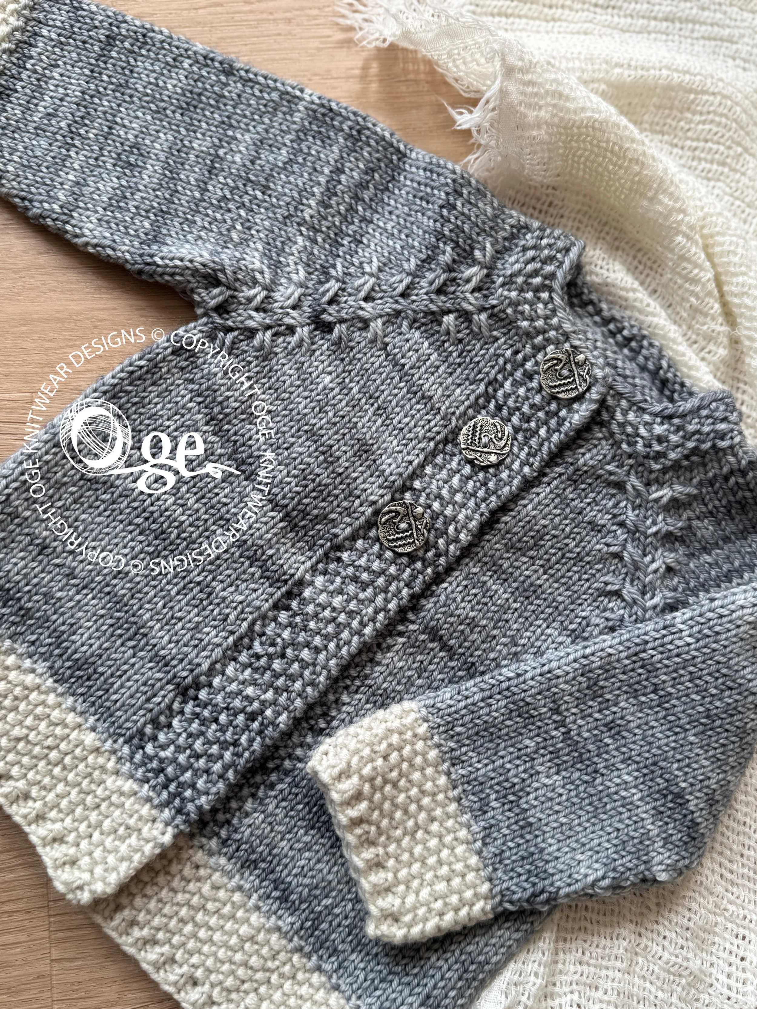 KNITTING PATTERN -Flavel Cardigan - P233