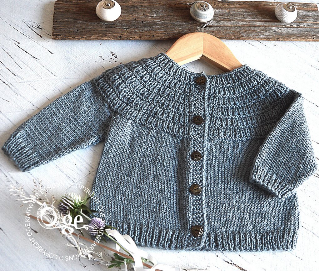 KNITTING PATTERN -- Raven Fall Cardigan - P135