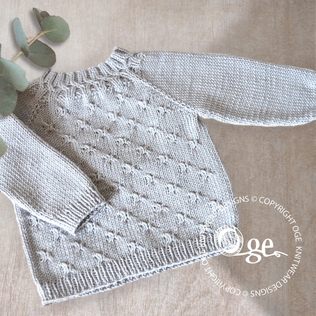 KNITTING PATTERN -- Butterfly Sweater - P299