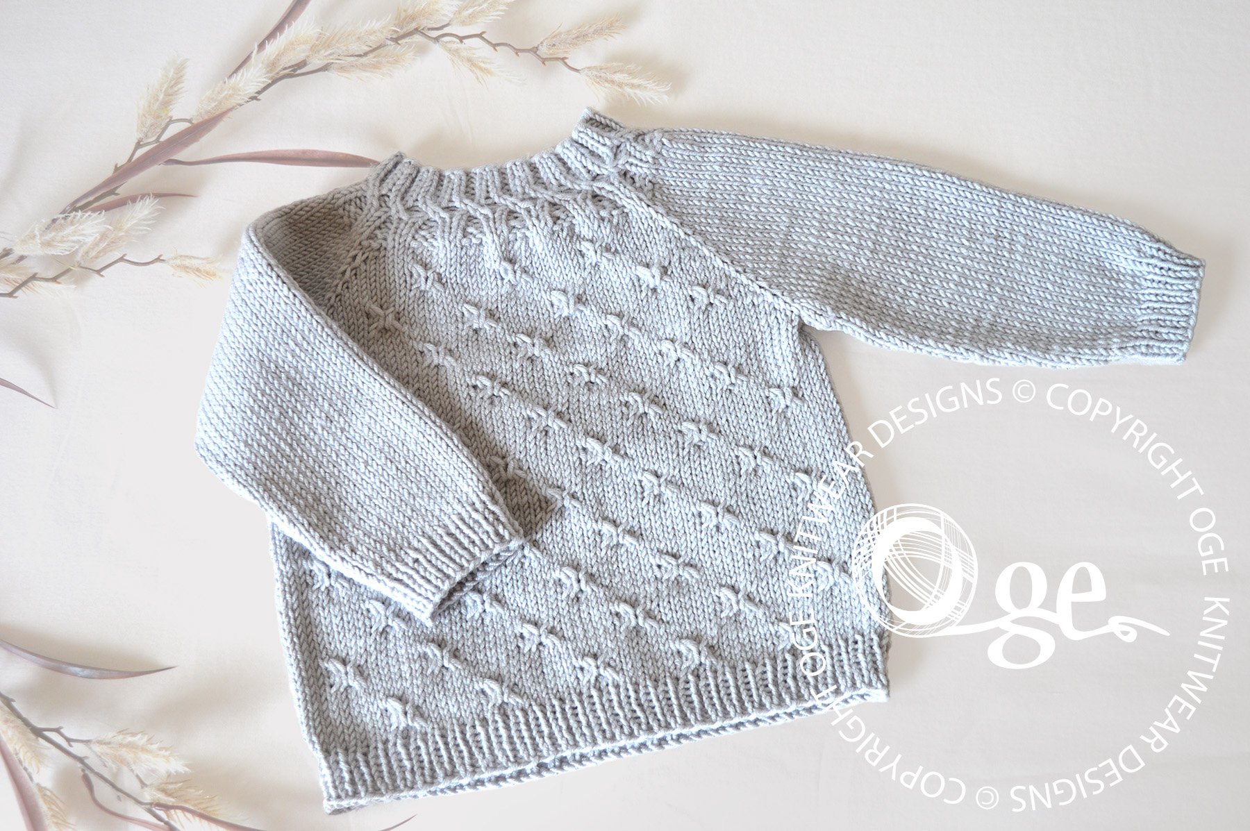 KNITTING PATTERN -- Butterfly Sweater - P299