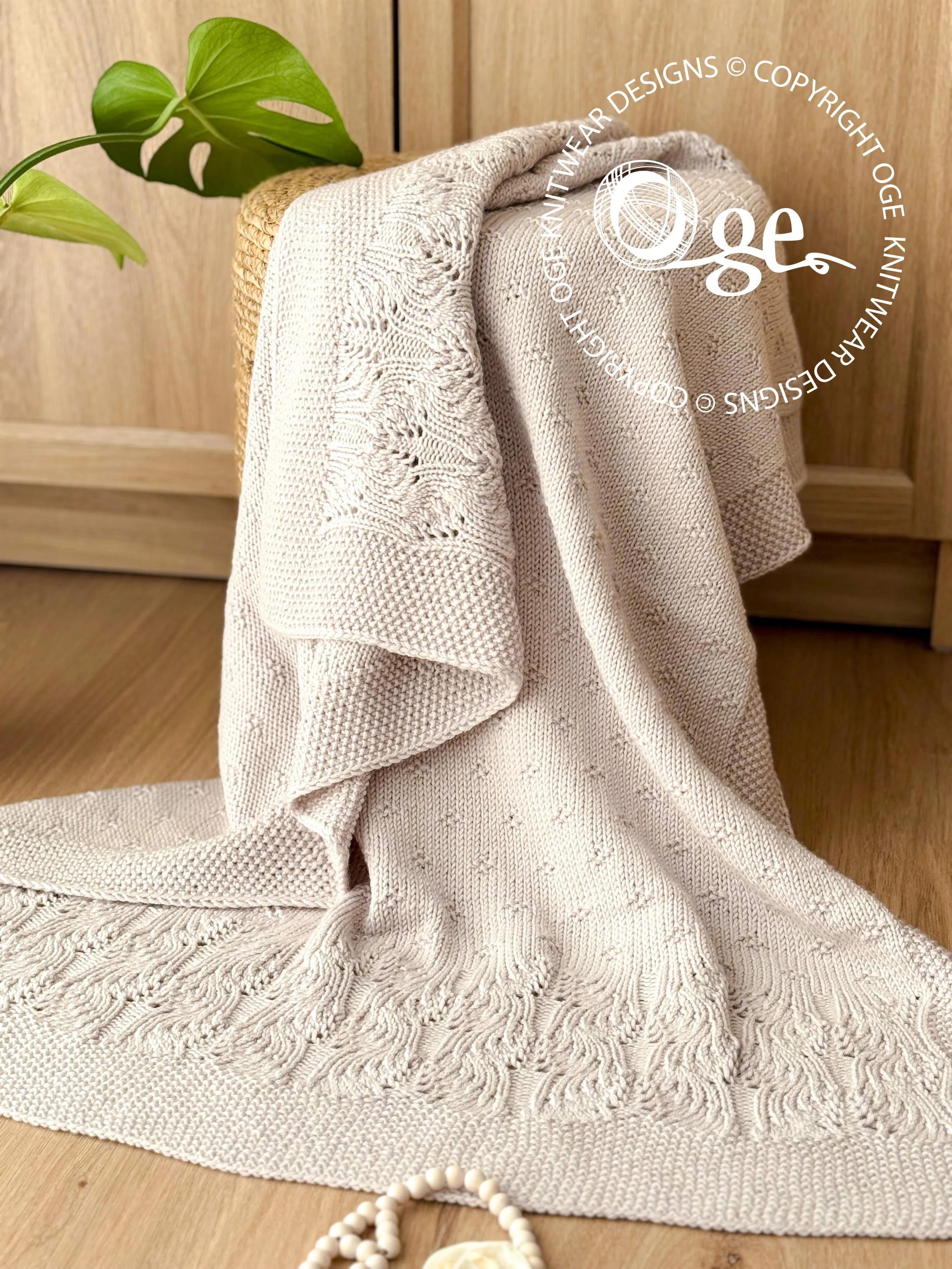 KNITTING PATTERN -- Elise Blanket - P283 (B)