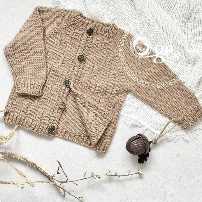 KNITTING PATTERN -- Cinnamon Top Down Cardigan - P273