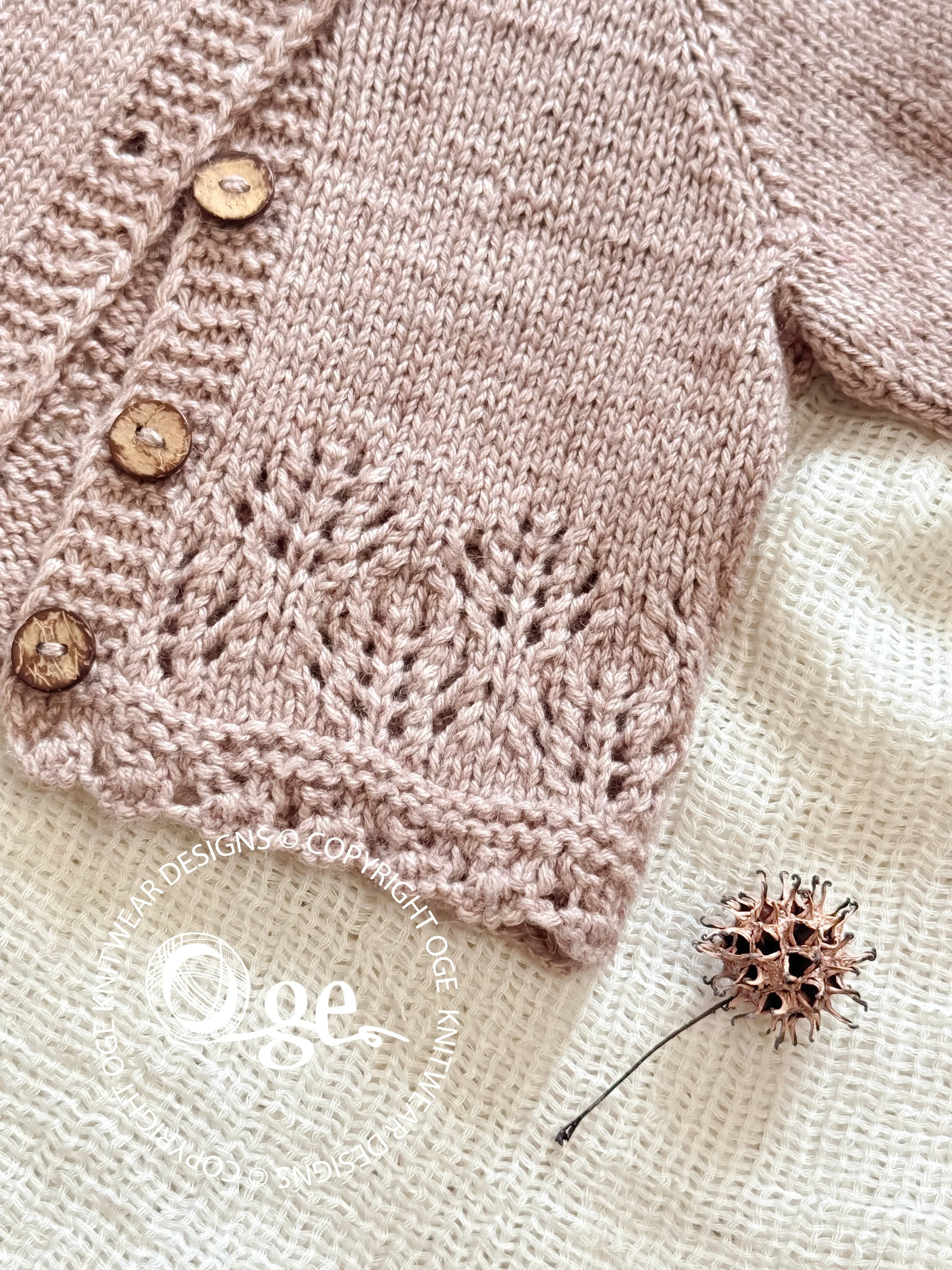 KNITTING PATTERN -- Periwinks Cardigan - P292