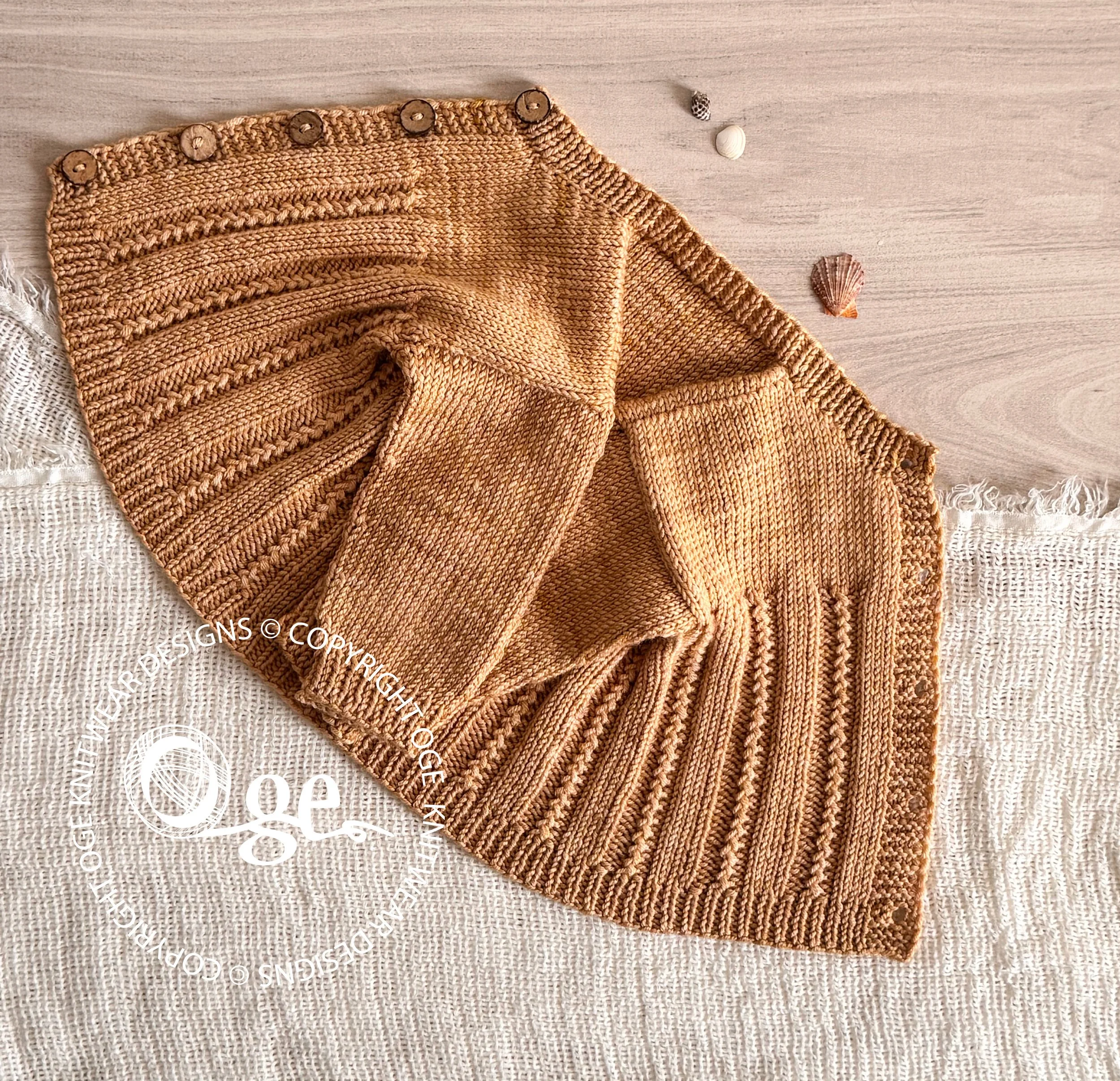 KNITTING PATTERN -- Lille Ray Cardigan - P290