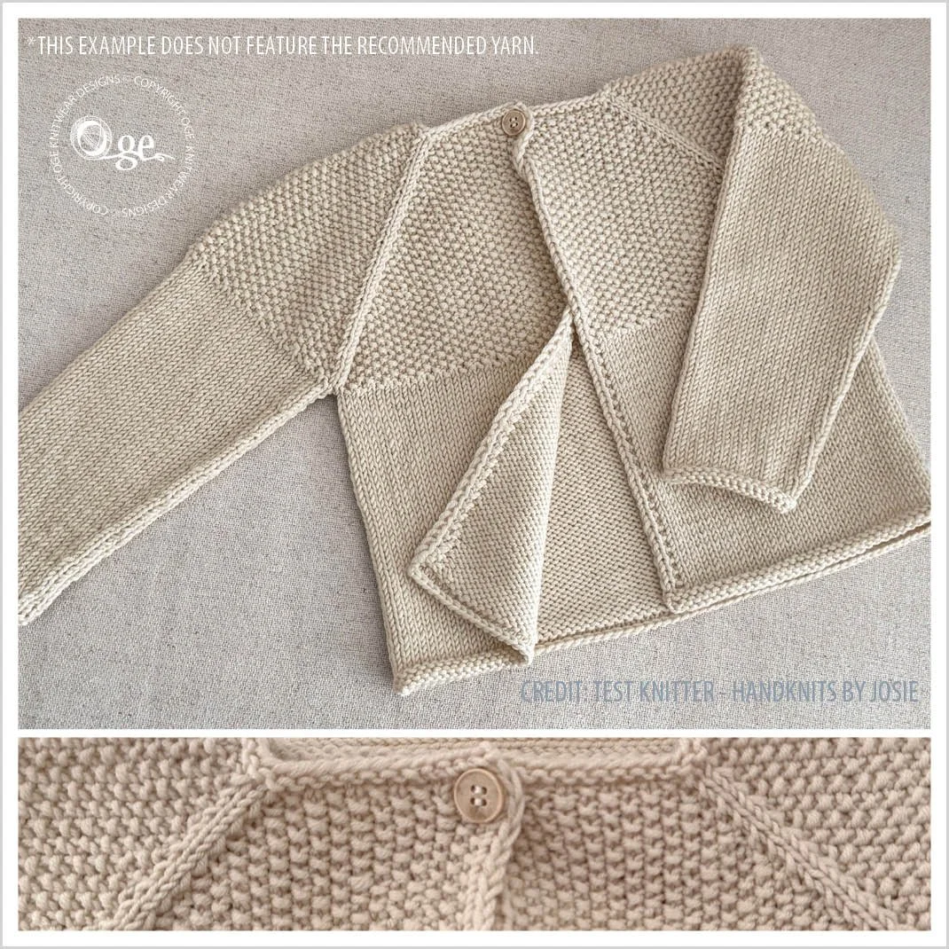 KNITTING PATTERN -- Buttercup Cardigan - P301
