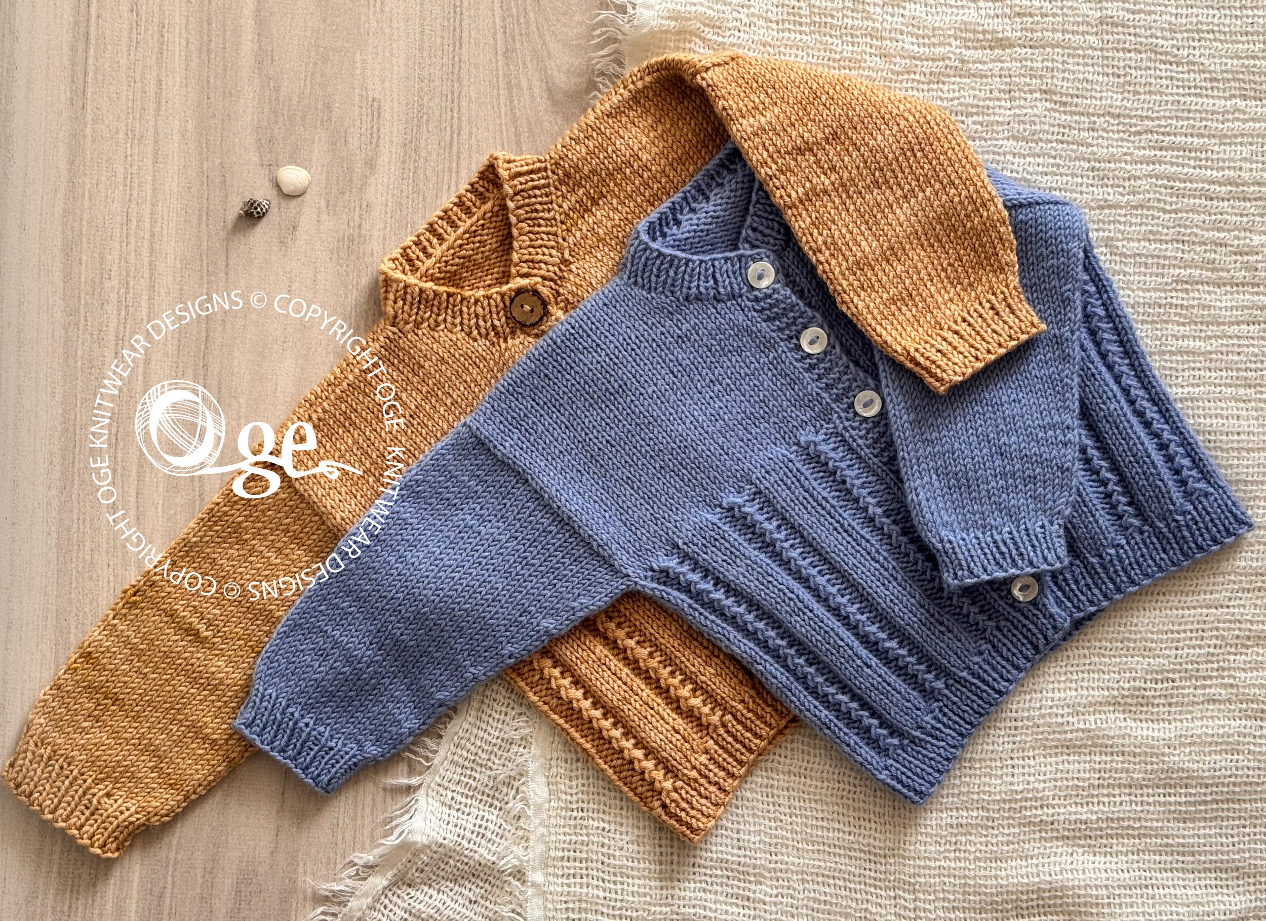 KNITTING PATTERN -- Lille Ray Cardigan - P290