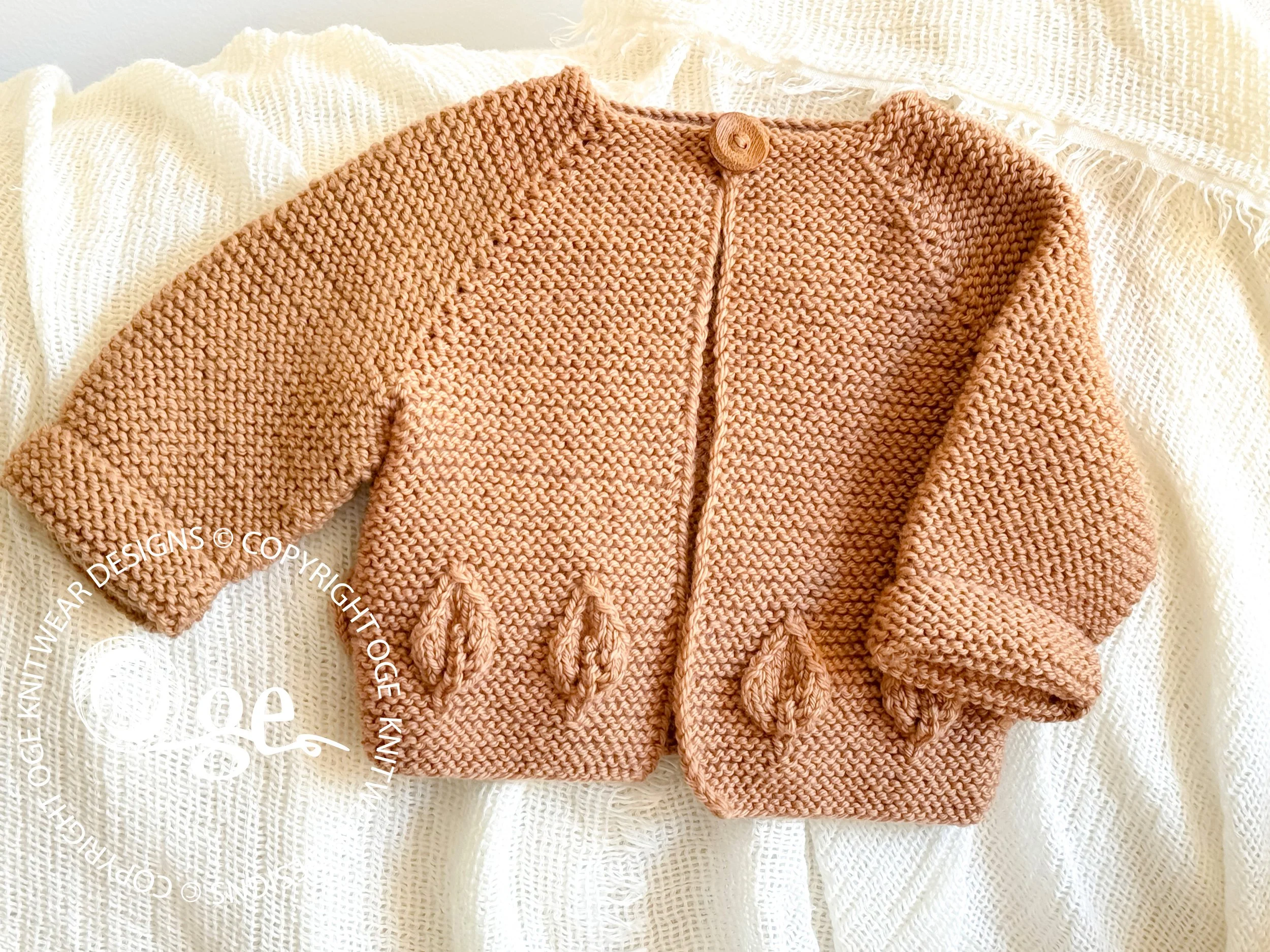 KNITTING PATTERN -Amber Fall Cardigan - P307