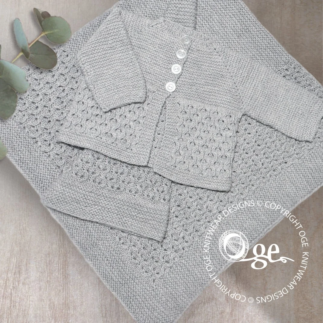 KNITTING PATTERN -- Baby Blanket & Jacket - P156