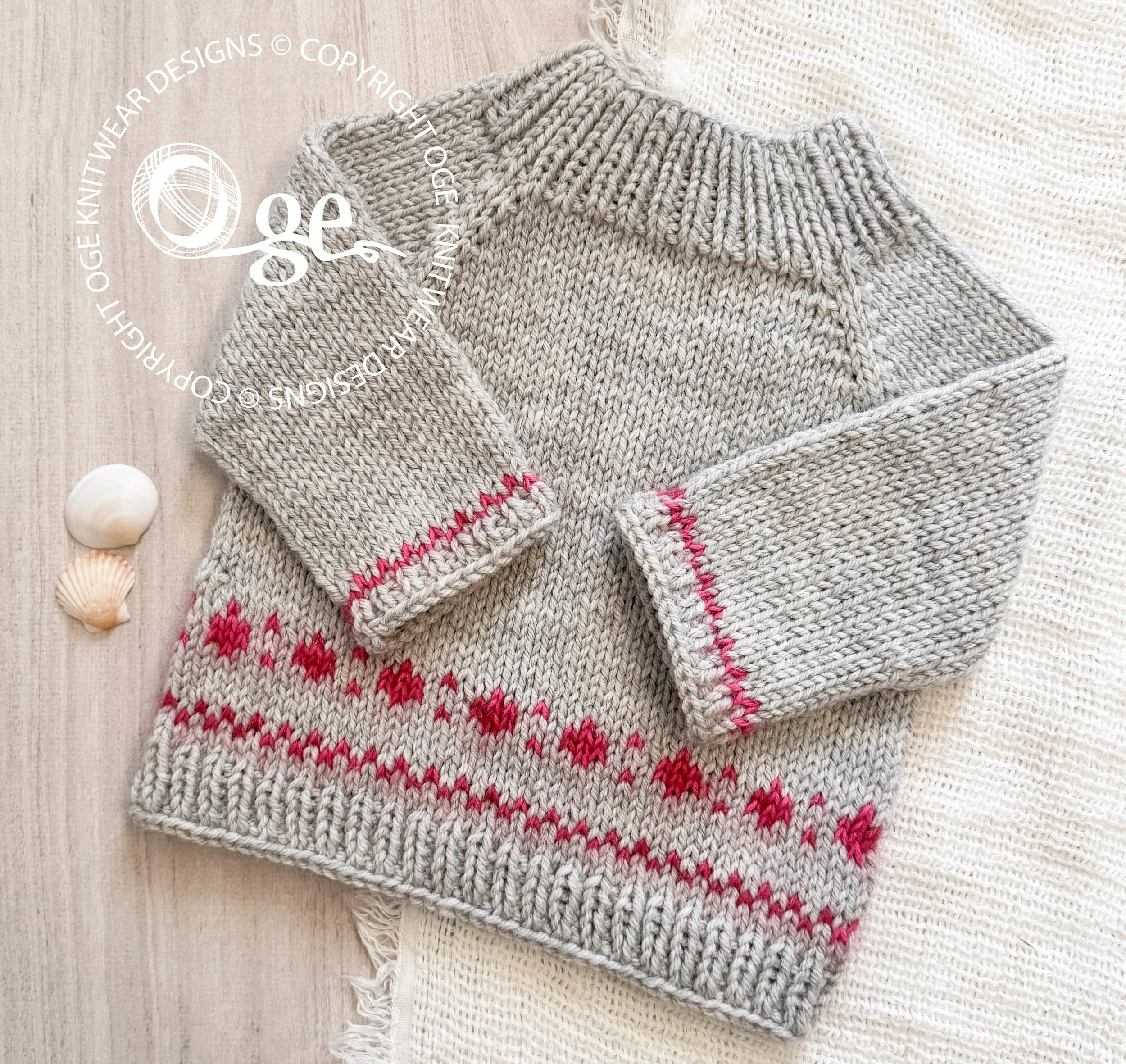 KNITTING PATTERN -- Huckleberry Sweater - P300
