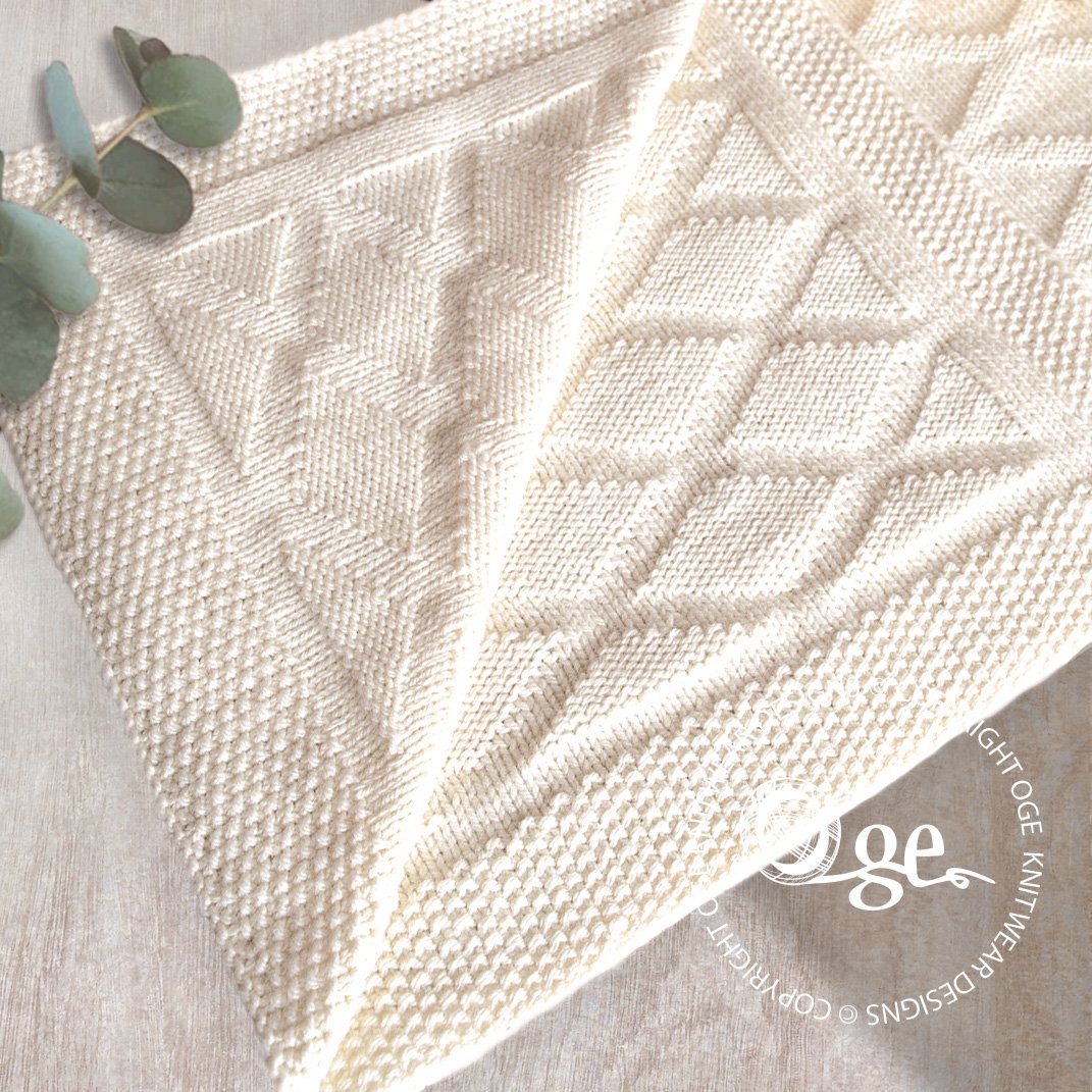 KNITTING PATTERN               -- Faerydae Diamond Blanket - P106