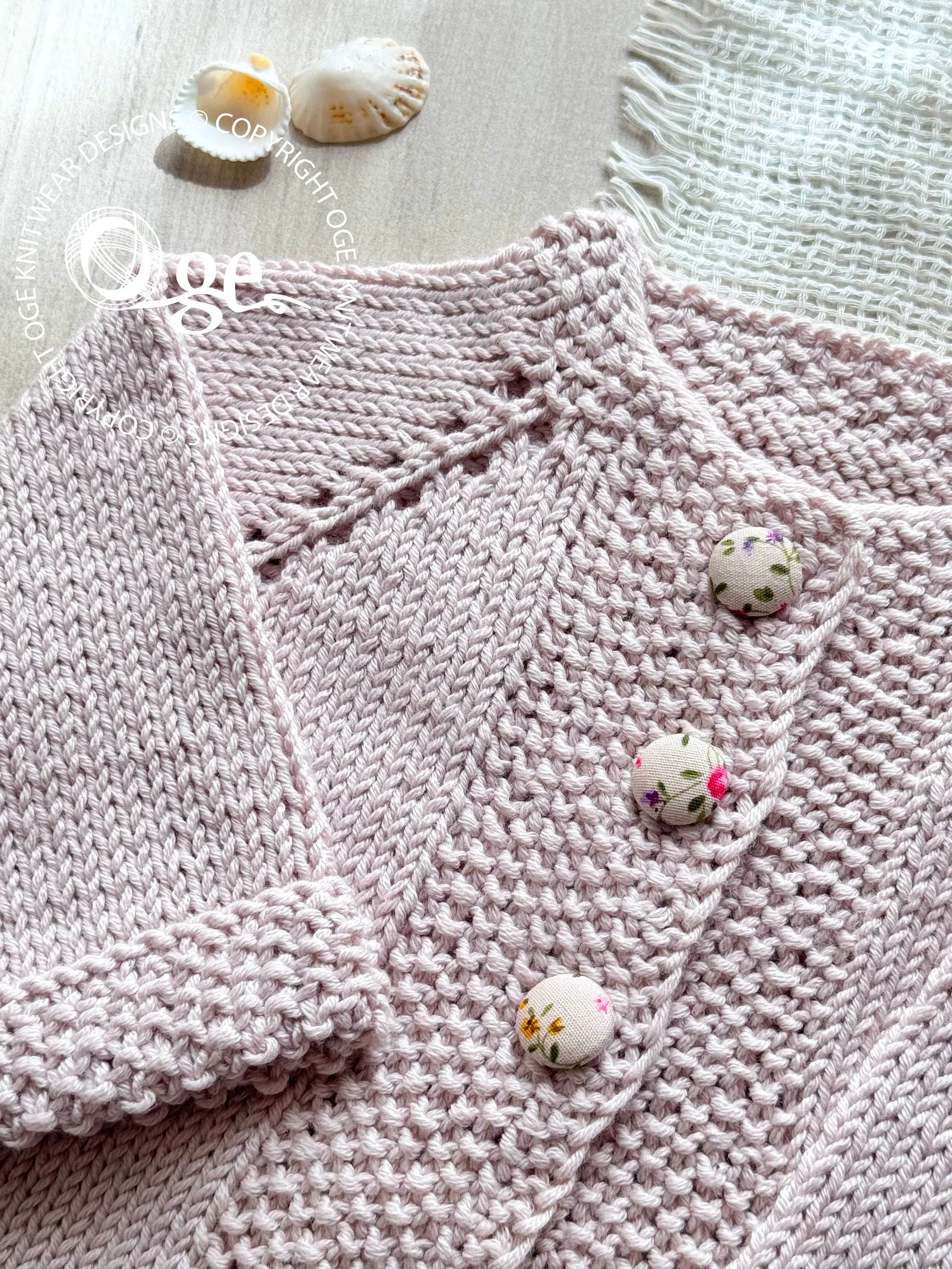KNITTING PATTERN -- Evian Cardigan - P213