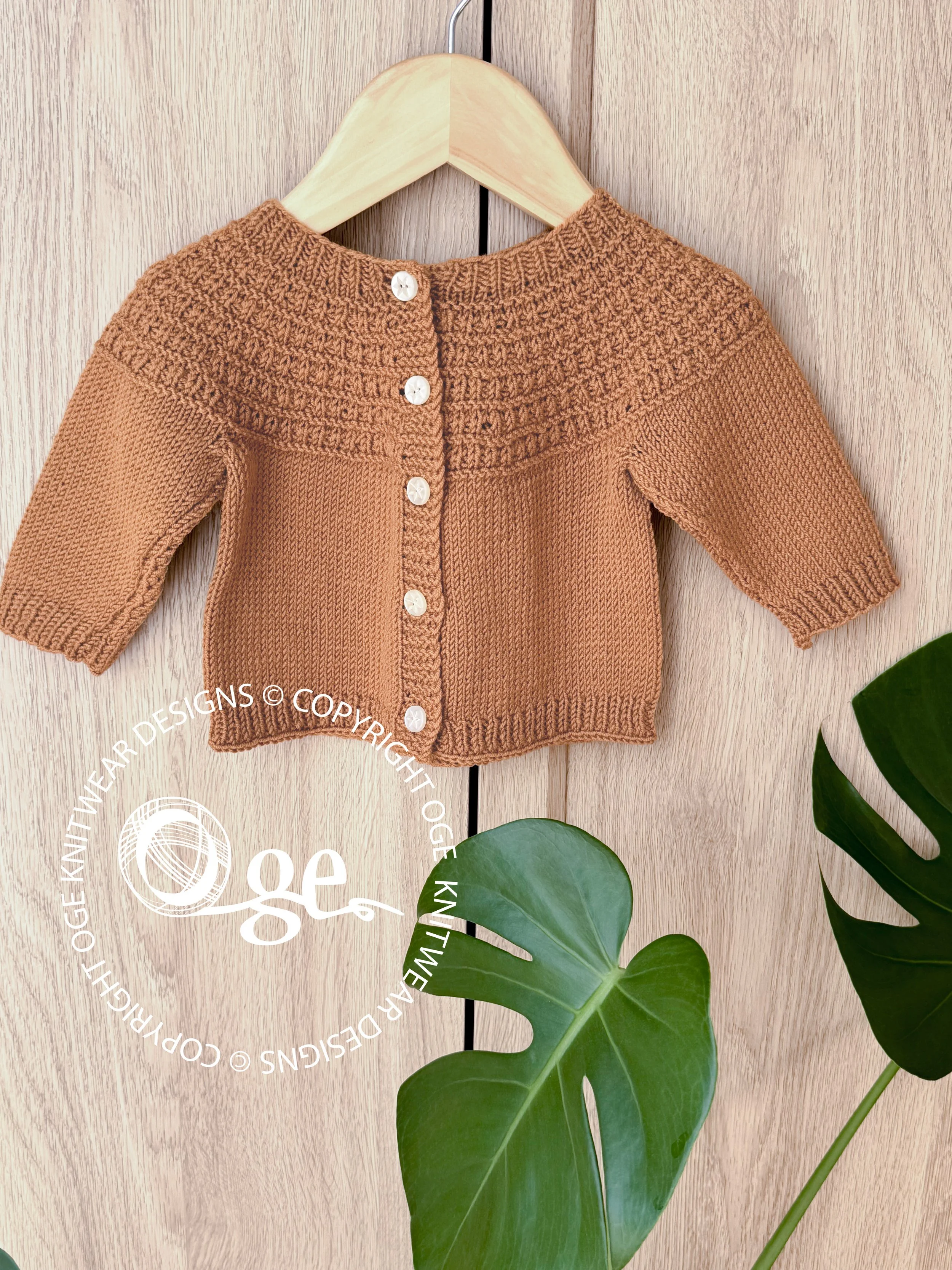 KNITTING PATTERN -- Top Down Raven Falls Cardigan - P262