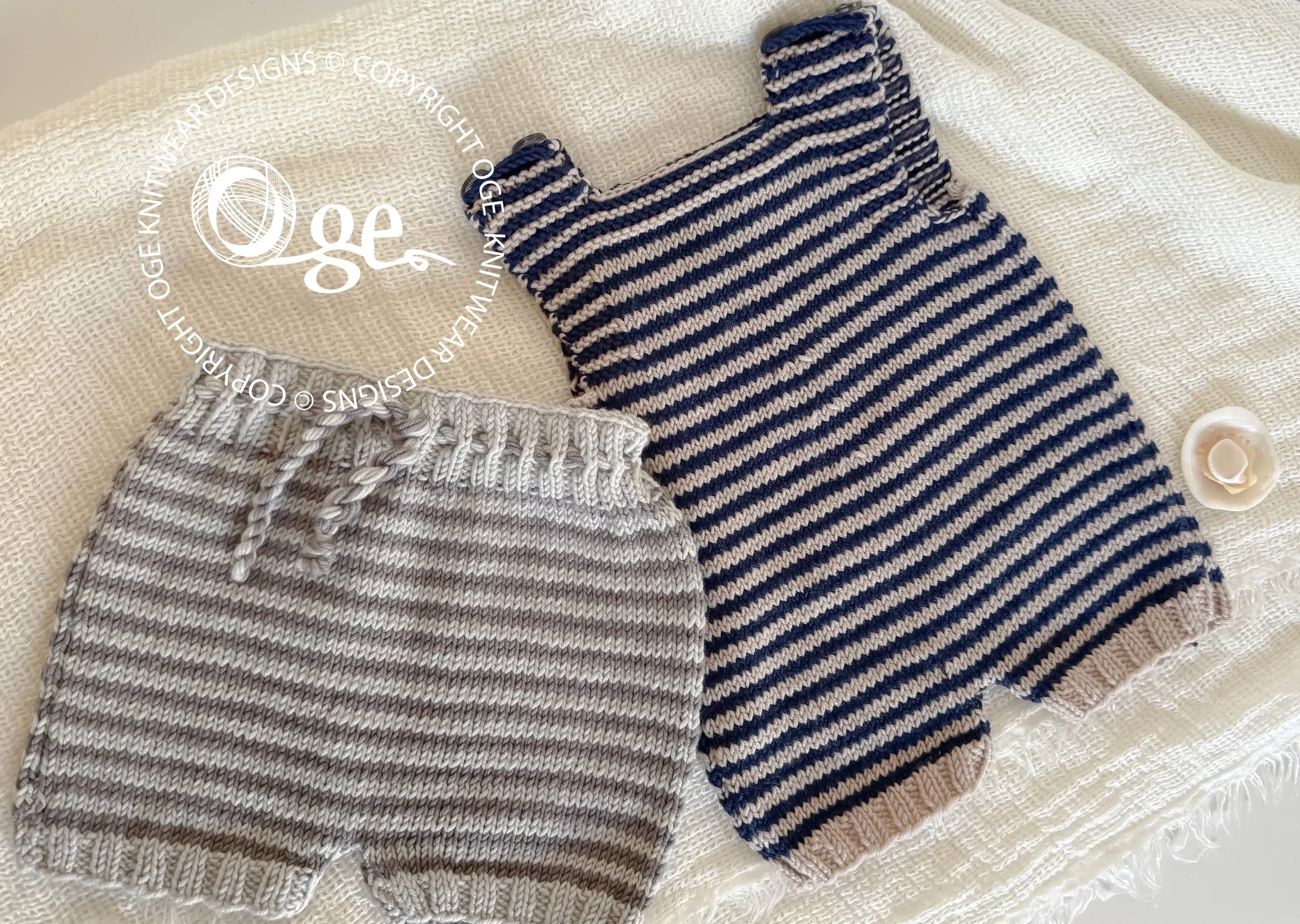 KNITTING PATTERN -- Romper, Shorts and Helmet - P125 (C)