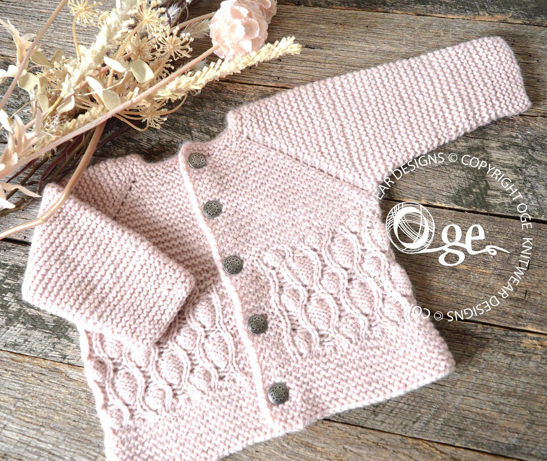 KNITTING PATTERN - 'RE-RELEASE' - Frida Cardigan & Hat - P246