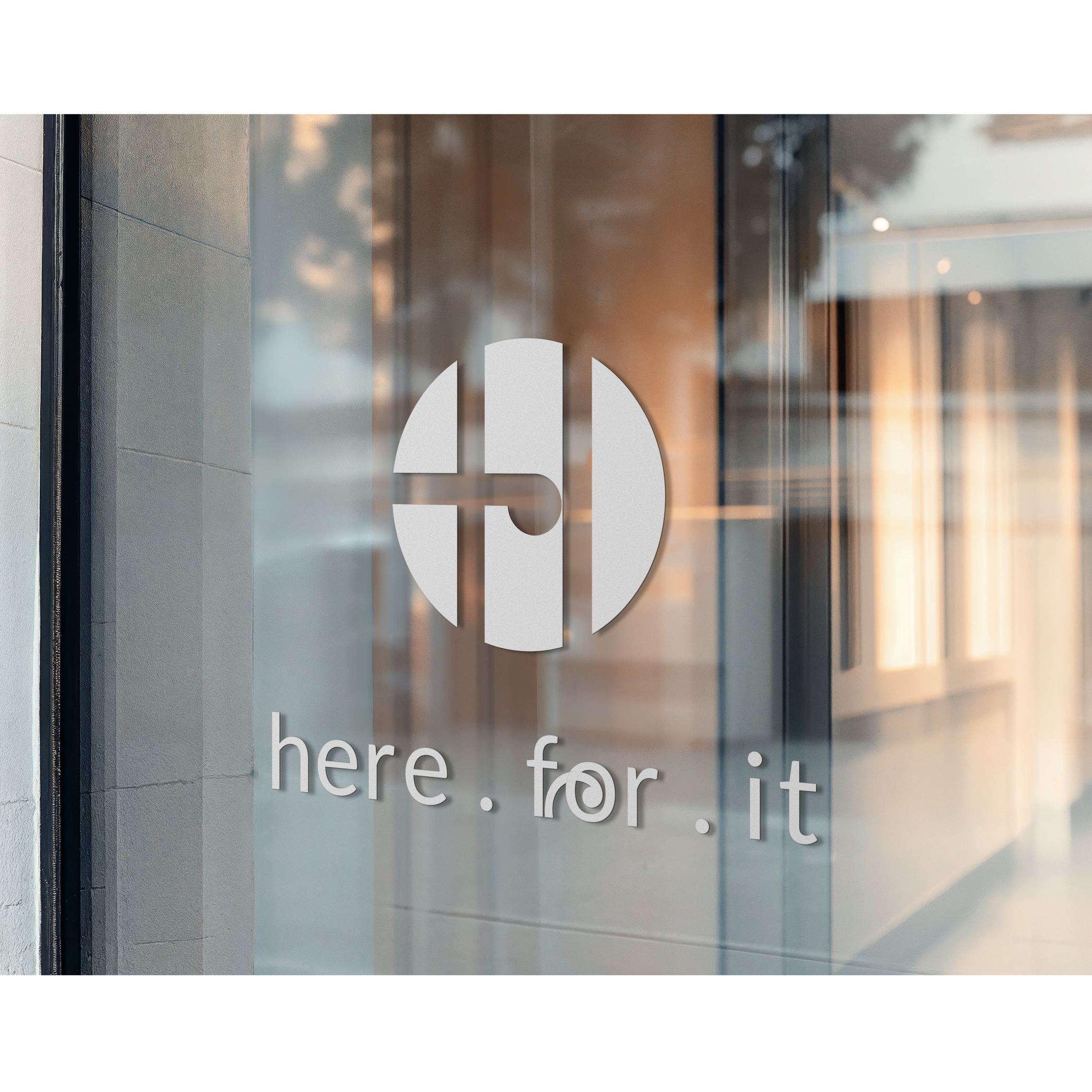 Here for it - Branding