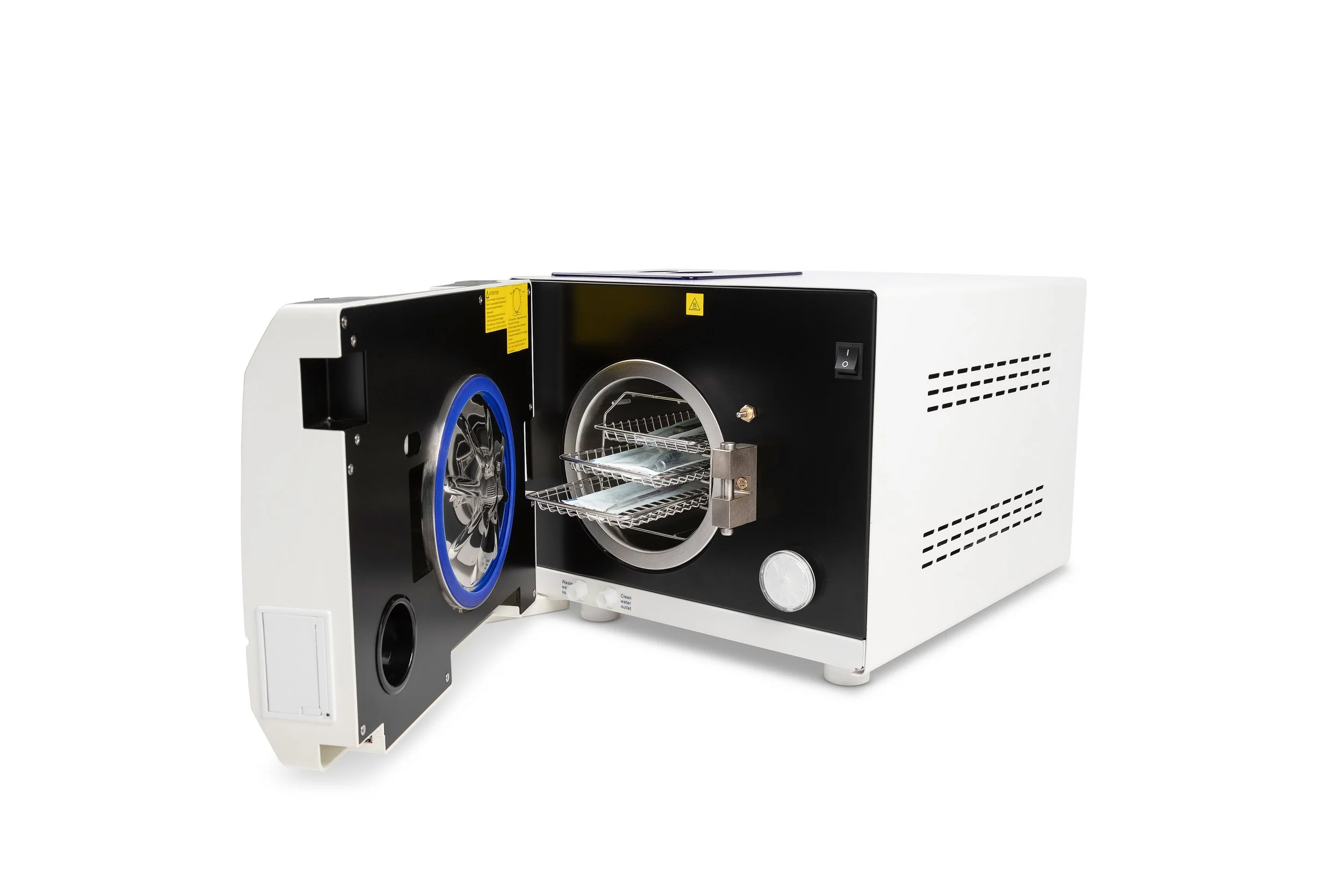 ProMedCo Autoclave 8 Litre open door 2 instruments.jpg