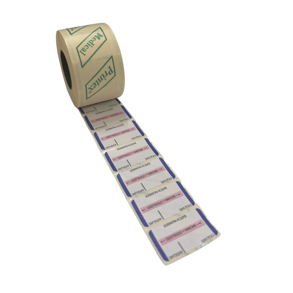 MD20 Printex Autoclave Tracking Labels - Roll 500 labels — ProMedCo