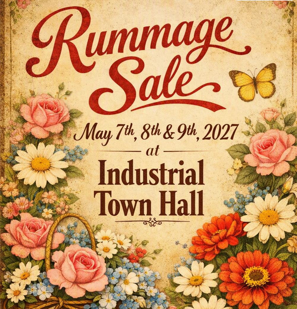 Patricia Nelson Rummage Sale- Town Hall Booked