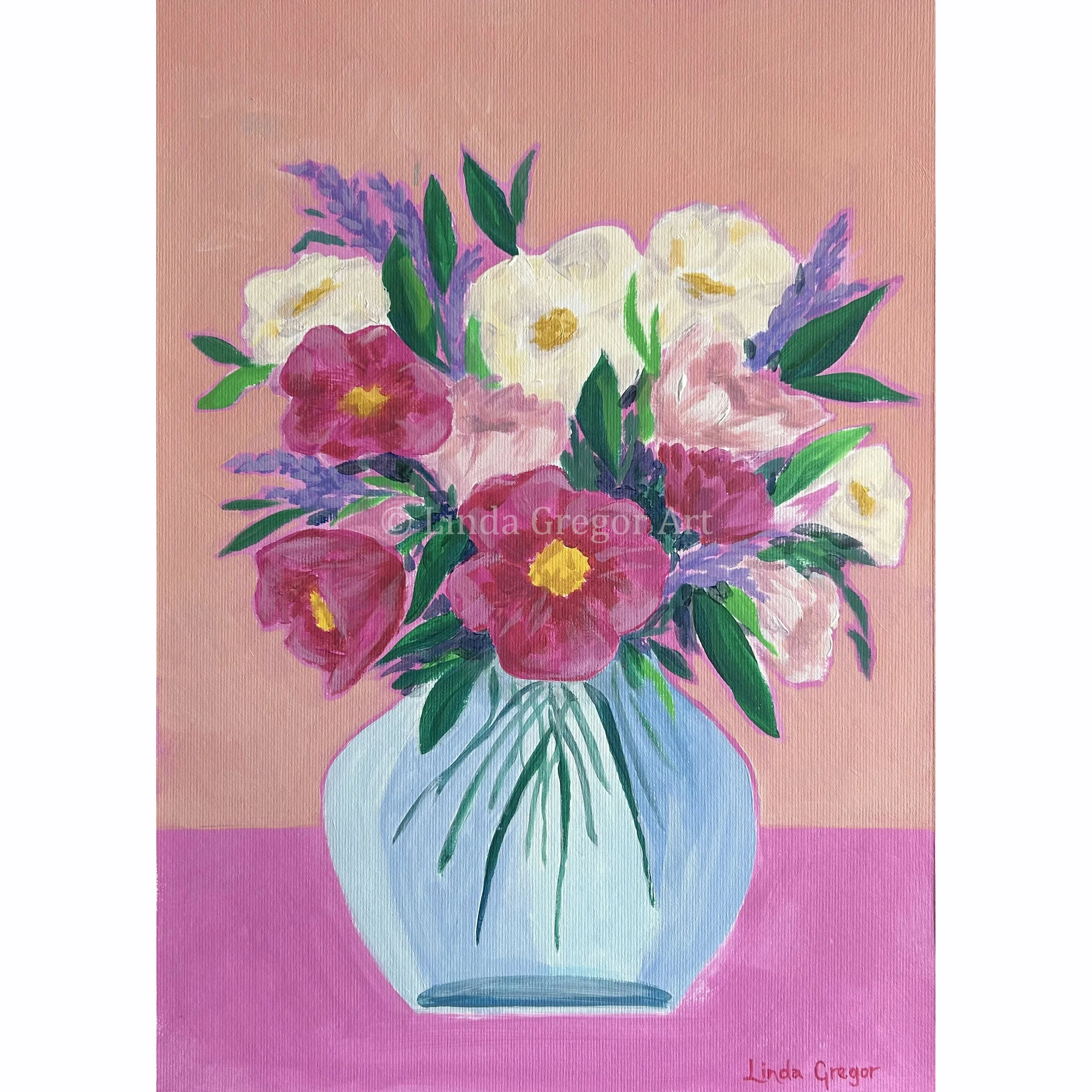 Linda Gregor Australian Artist Bursts of Pink Delight sq.jpg