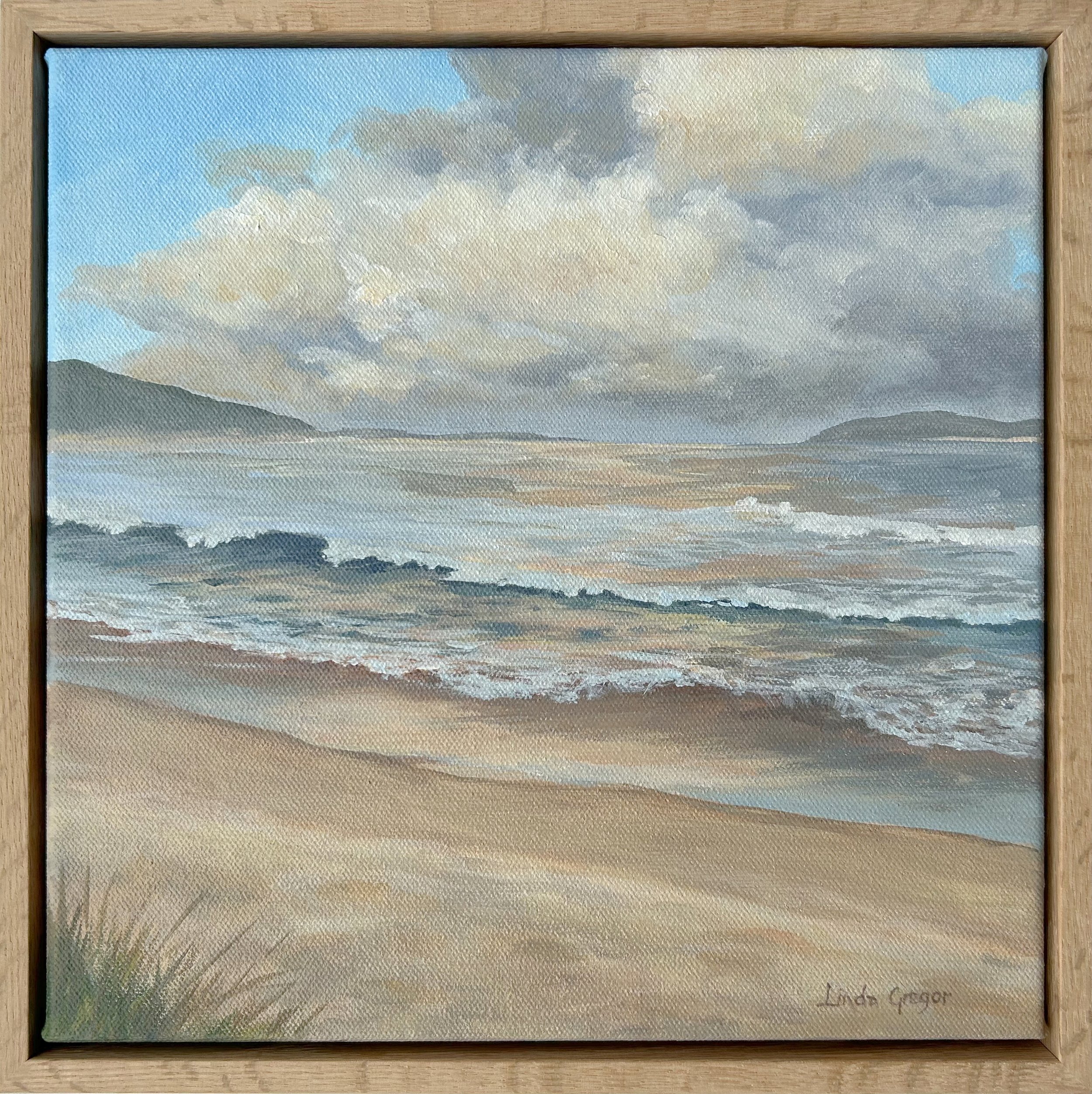 Linda Gregor - Afternoon Glow over Fingal framed crop.jpg