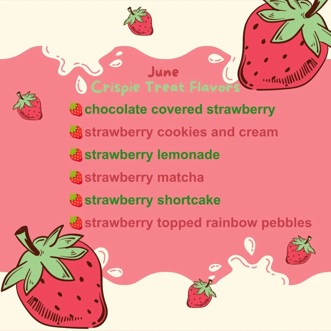 Its 🍓🍓🍓season!! Our favorite time of year!! Available online and shipping nationwide or local pick up at @zuckercreme all month.  Select flavors of individually wrapped crispie treats are available for purchase at @zuckercreme &lsquo;s @pdxstrawbe