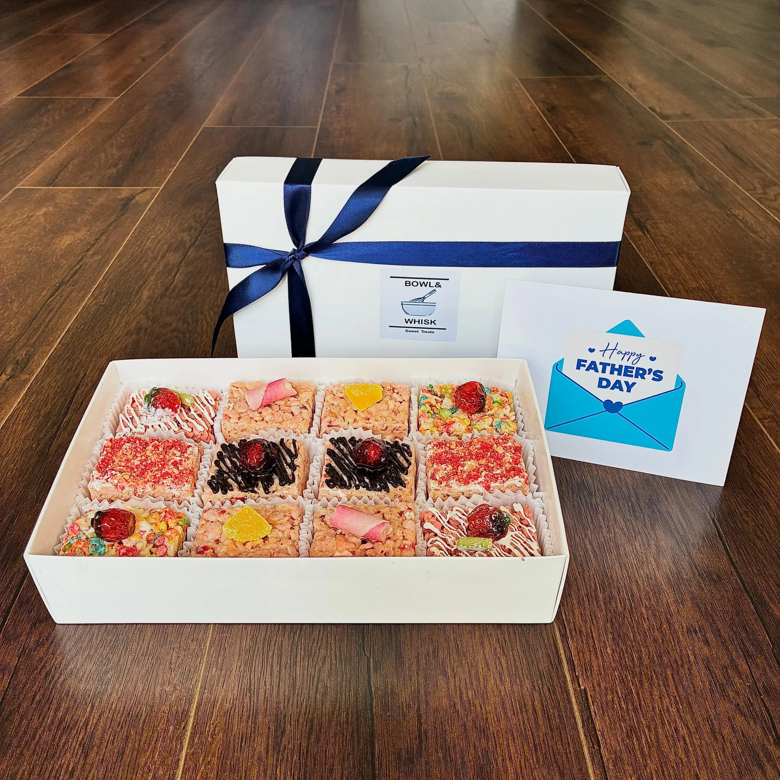 Make Father&rsquo;s Day sweet for dad or the father figures who inspire and lead by example!  Order online at bowlandwhisksweets.com  for nationwide shipping or local pick up at @zuckercreme .  You can include a personal message with your gift.

Plea