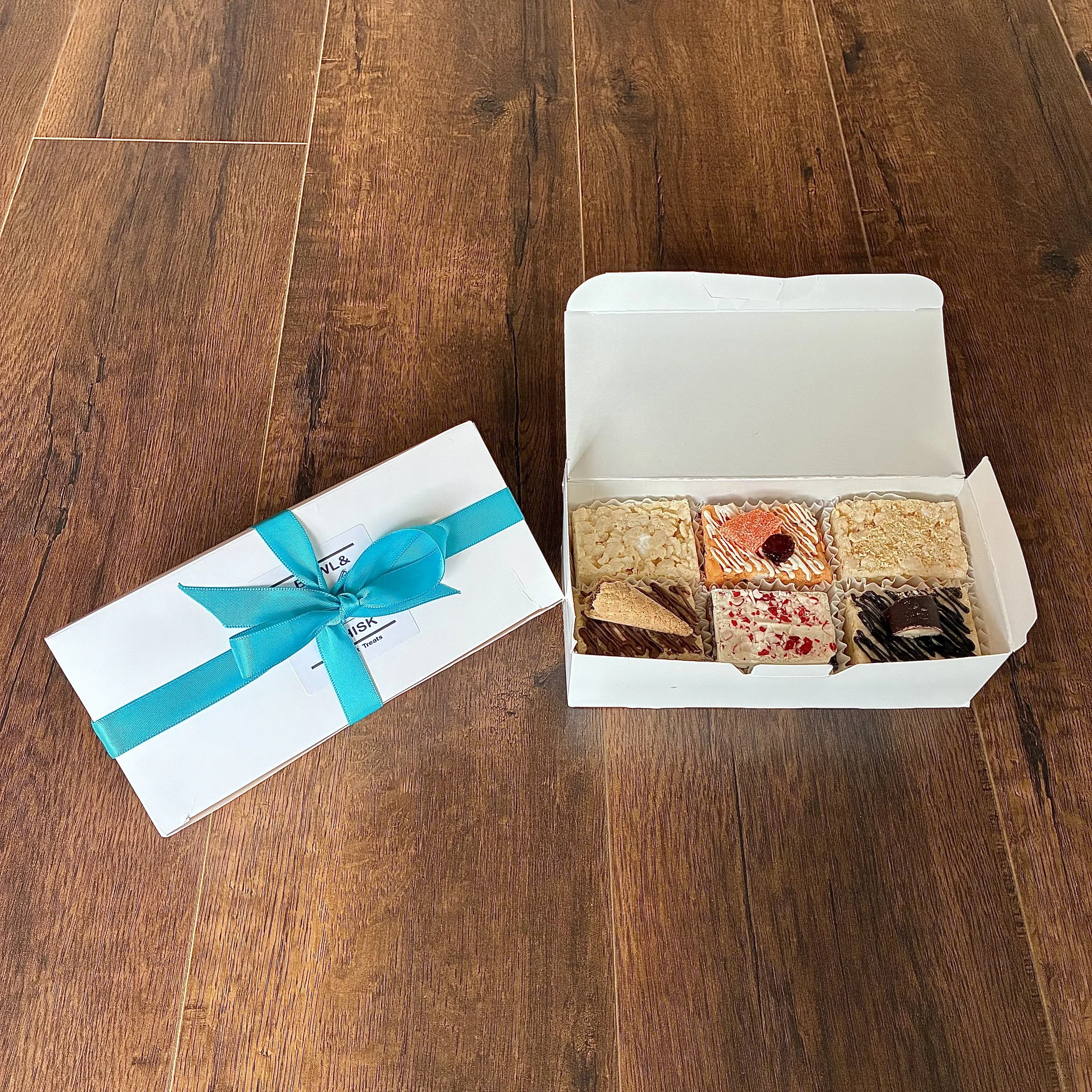 sampler box of rice crispie treats