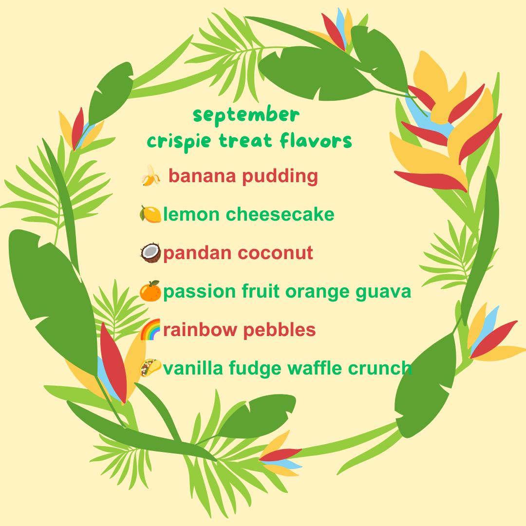 September 2026 Crispie Treat Flavors