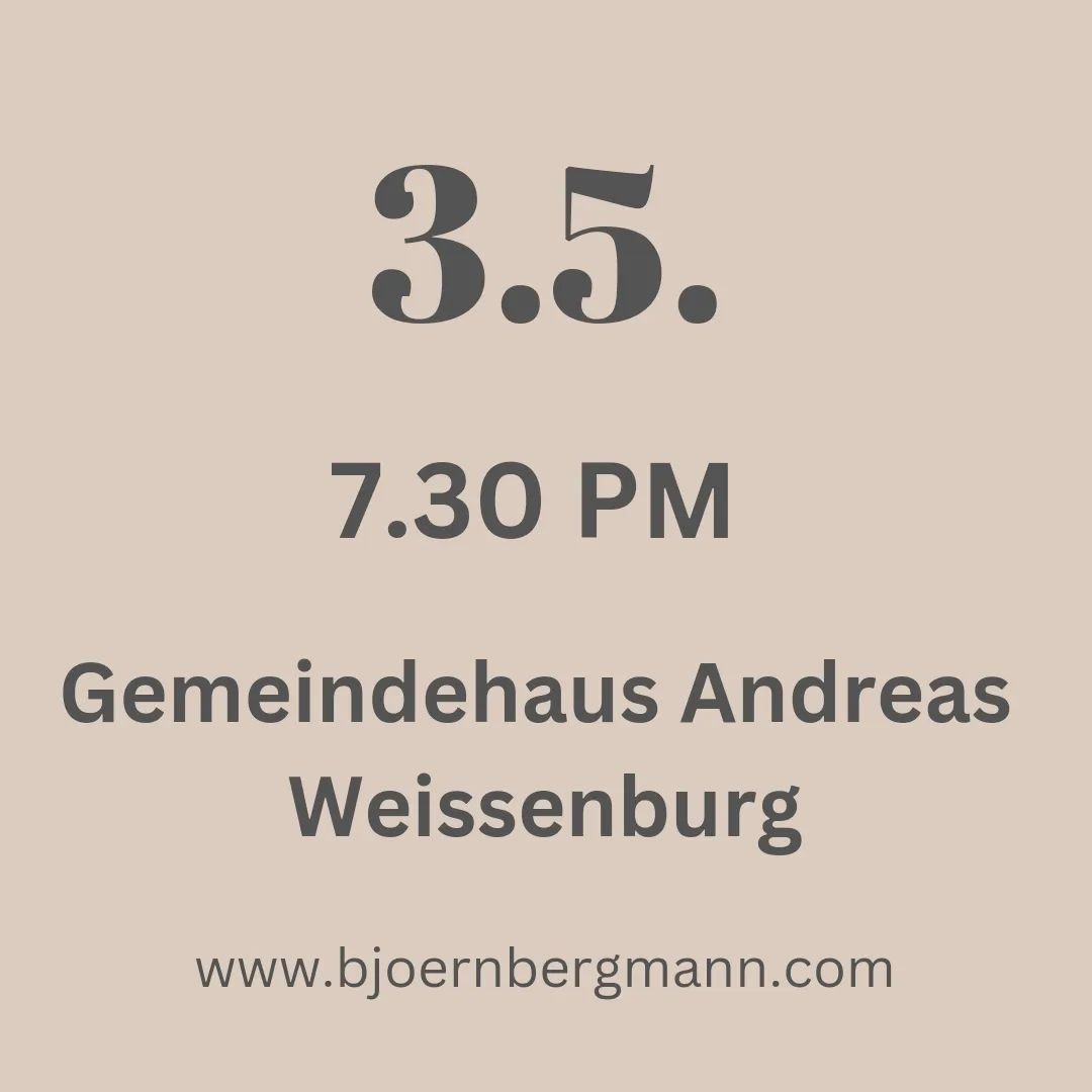 Concert in Weissenburg 
More info on the website (link in Bio)