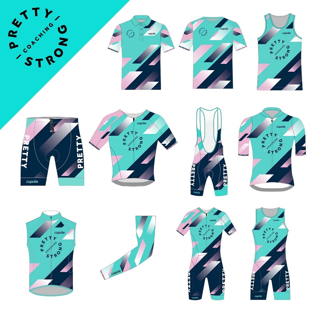 INTRODUCING&hellip; The FIRST EVER Pretty Strong x Cupcake Apparel Collection!

From triathlon suits and cycling kits to running tees &ndash; this custom collection is made just for our Pretty Strong Family.

- Available in sizes 2XS &ndash; 7XL
- Ma