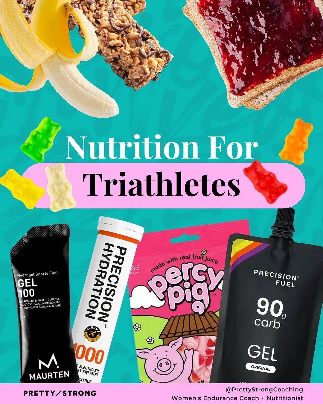 Triathlon nutrition made super simple 🏊&zwj;♀️🚴&zwj;♀️🏃&zwj;♀️

If you&rsquo;re still confused about what to eat before, during, or after training -

I get it.
 Most triathletes are under-fuelling without even realising it.

📌 Save this for later